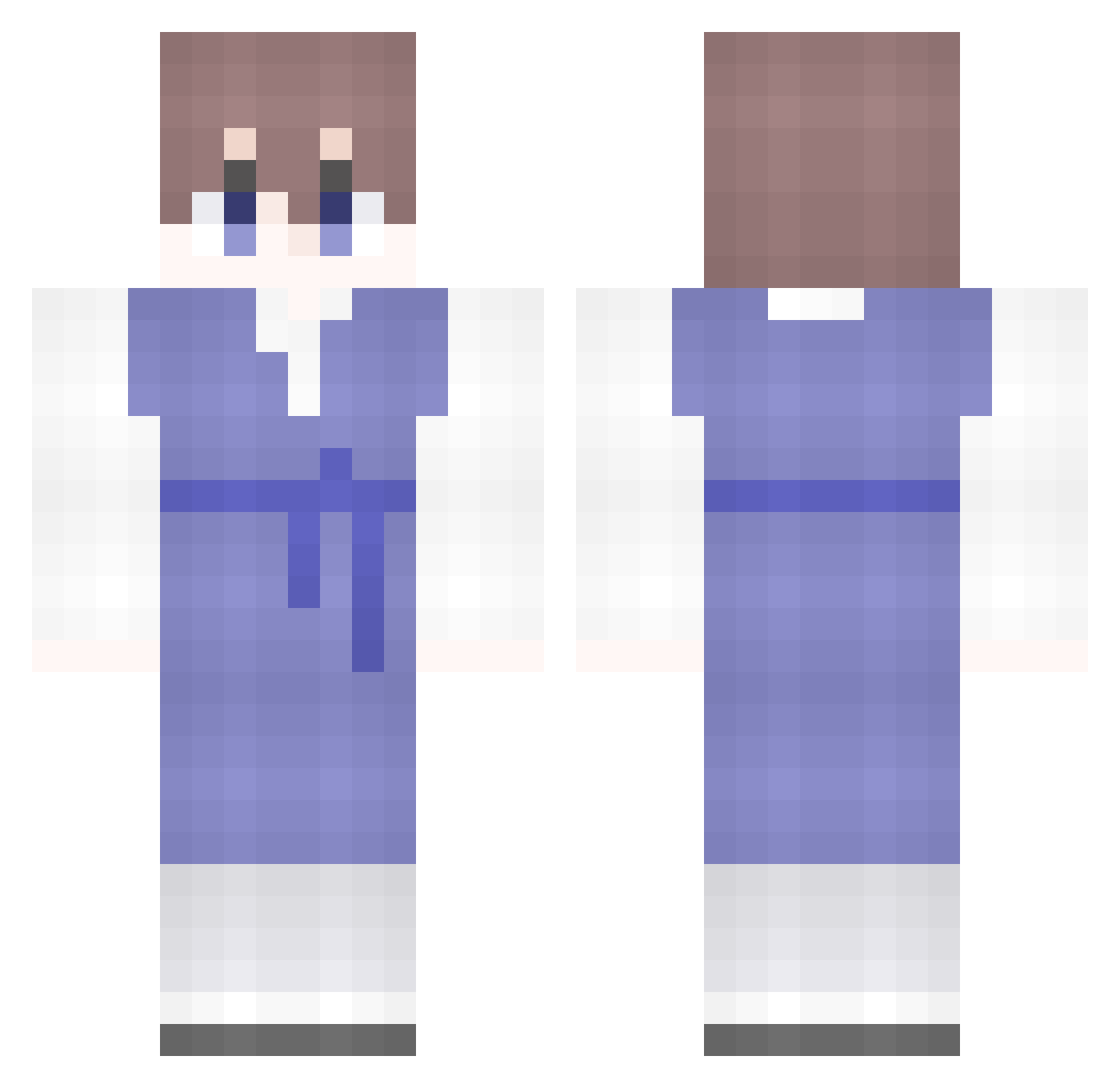 KR_Eryu Minecraft skin, front and back view