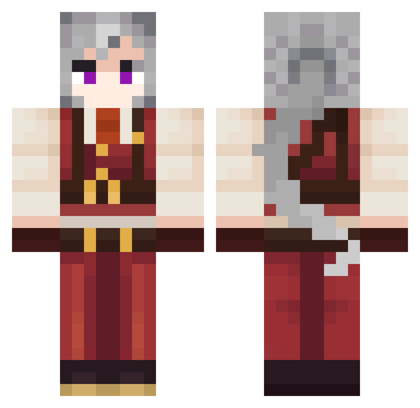 soh2015 Minecraft skin, front and back view