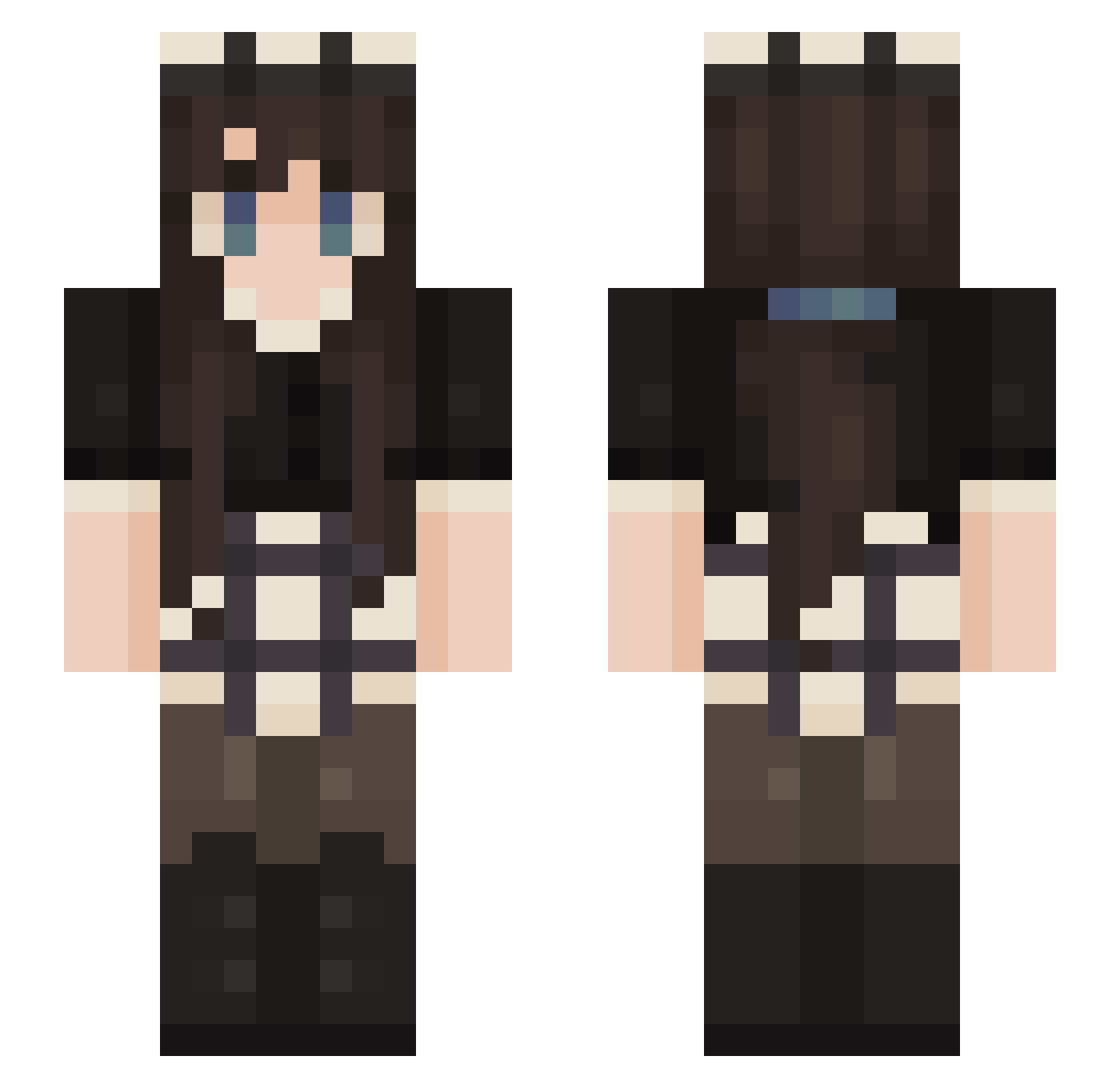 martynya Minecraft skin, front and back view
