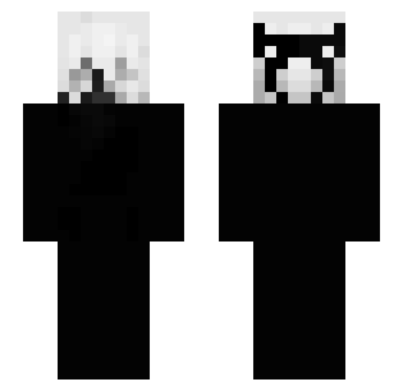 TbotterCritz Minecraft skin, front and back view
