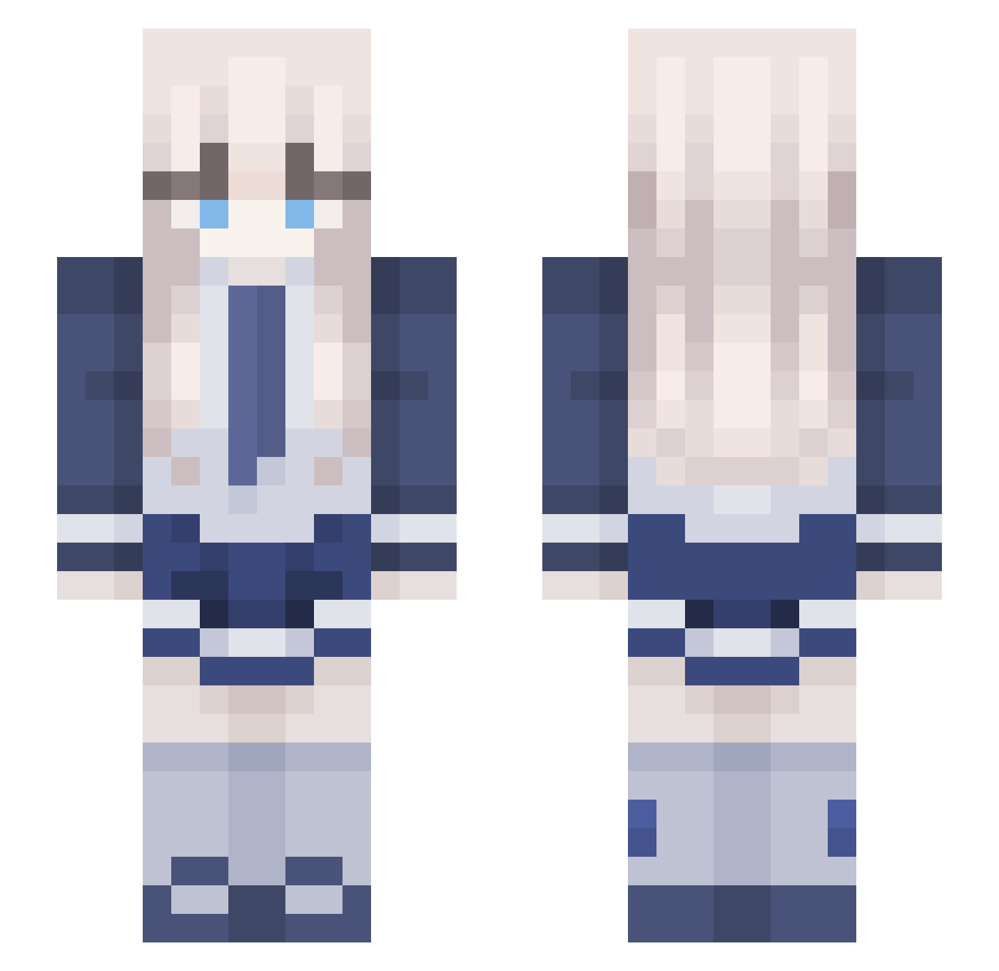 StinkyBoy1234 Minecraft skin, front and back view