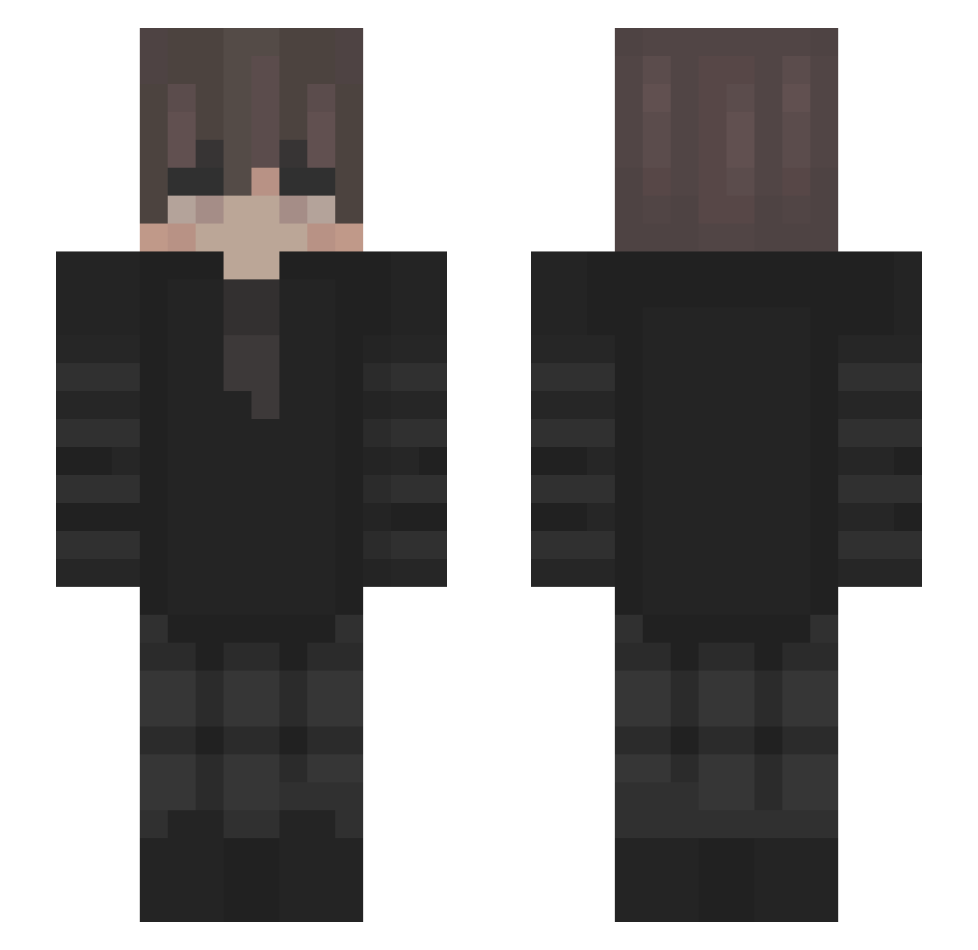 Sbaglio Minecraft skin, front and back view
