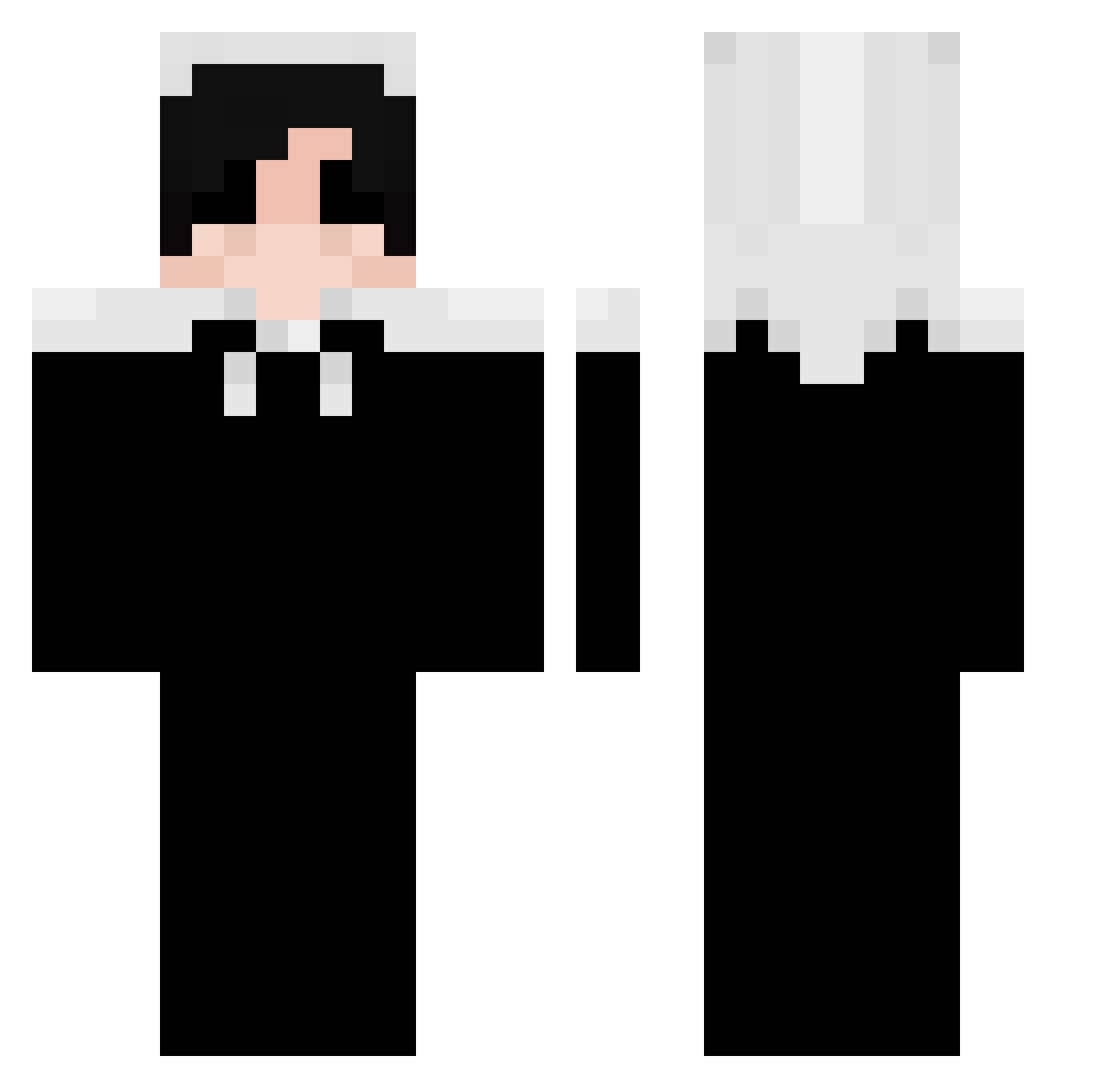 v1np00l Minecraft skin, front and back view