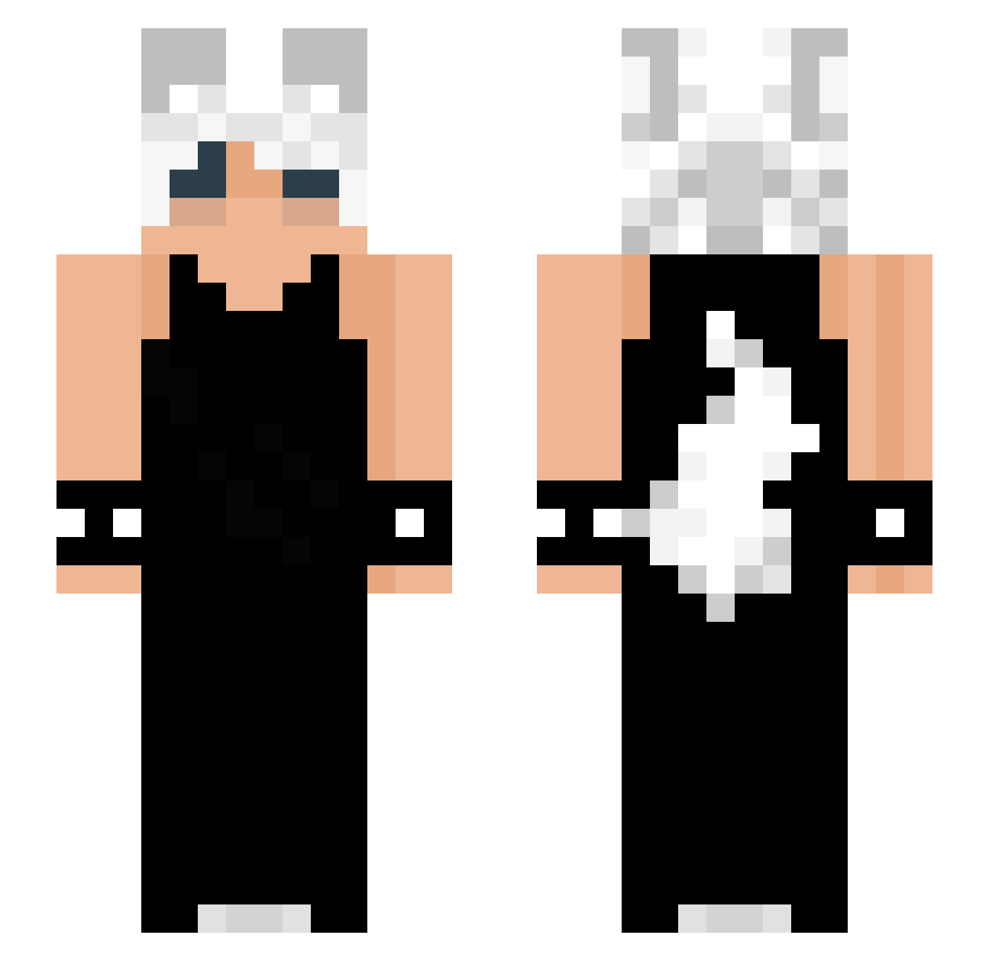 ttvgalaxyvrc Minecraft skin, front and back view