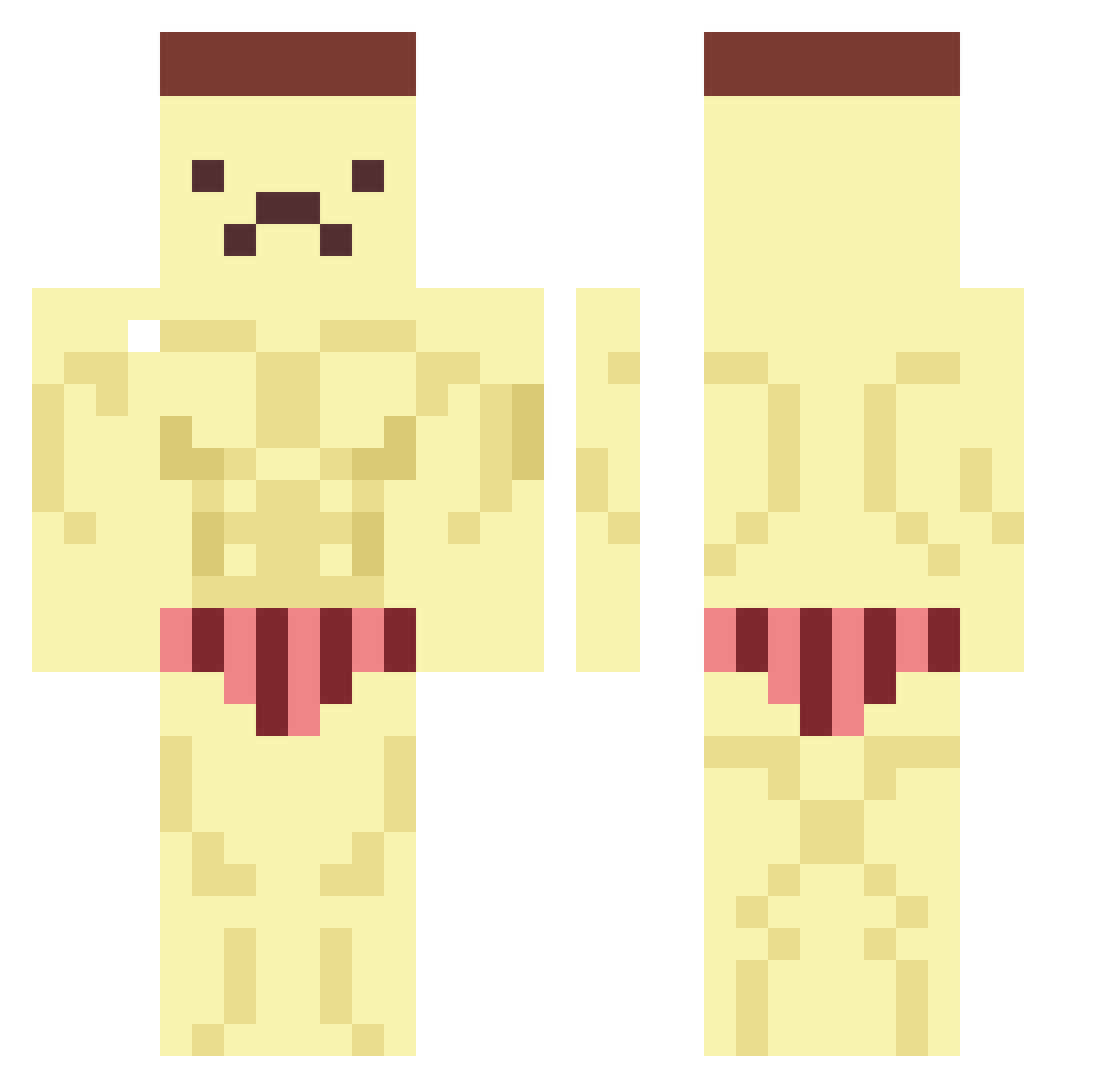 ThatGuyOnYourMom Minecraft skin, front and back view