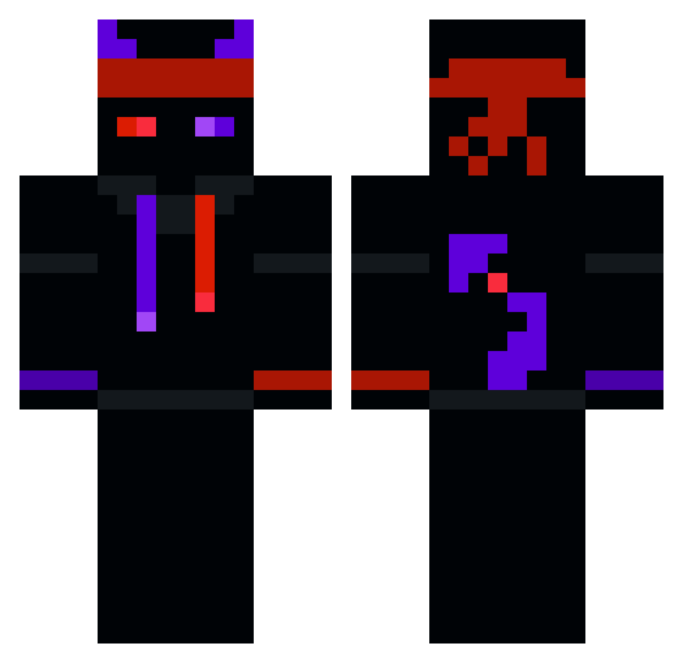 CandyRegen Minecraft skin, front and back view