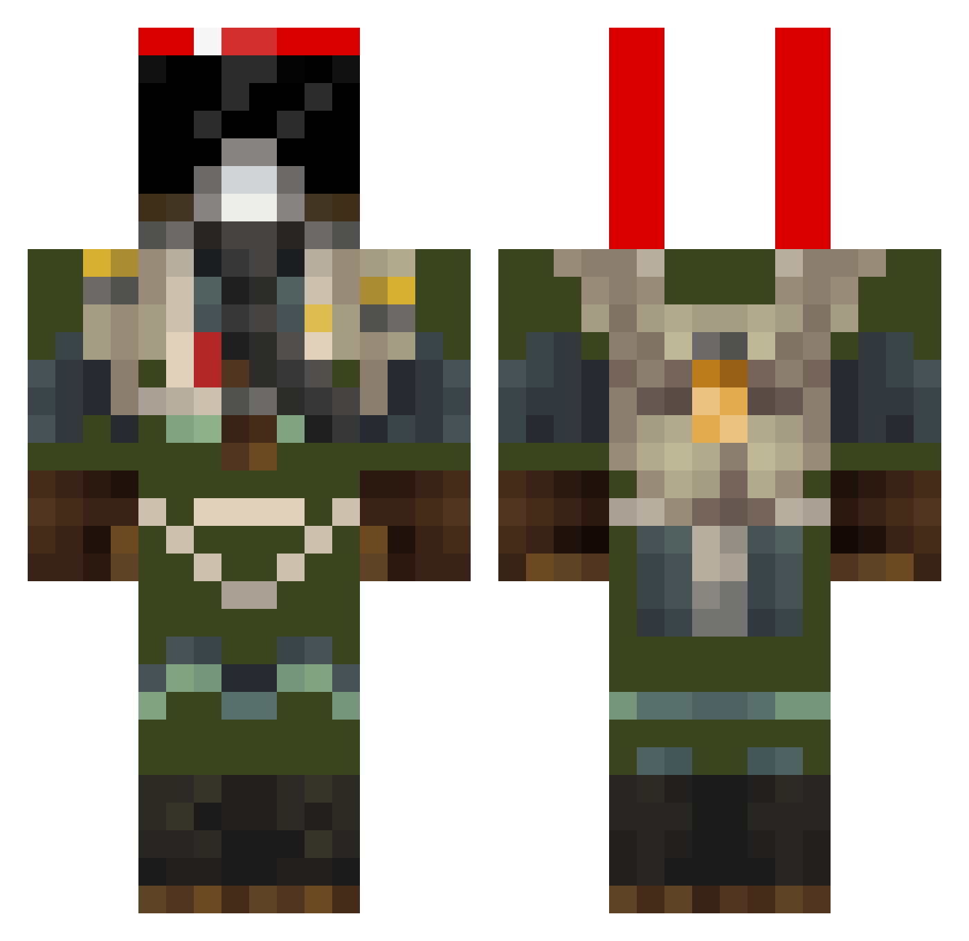 daniel_3000 Minecraft skin, front and back view
