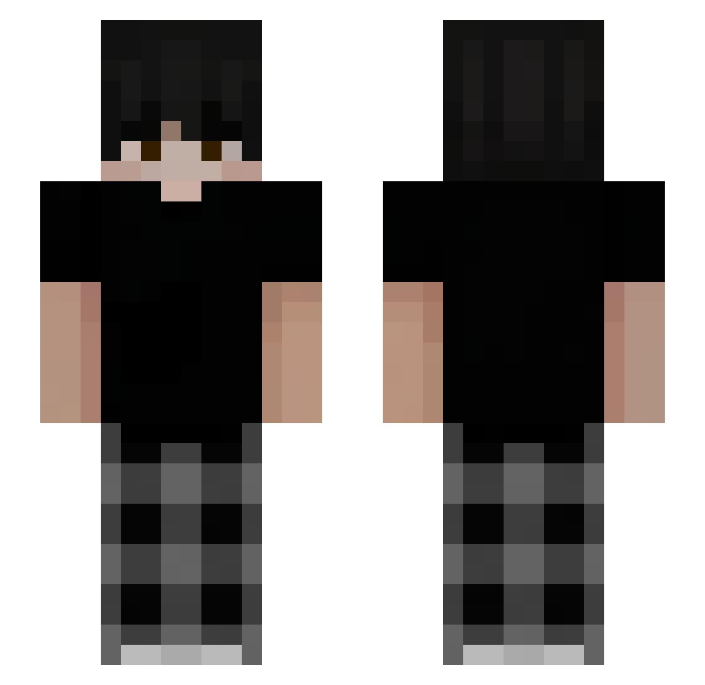 LaPulga007 Minecraft skin, front and back view
