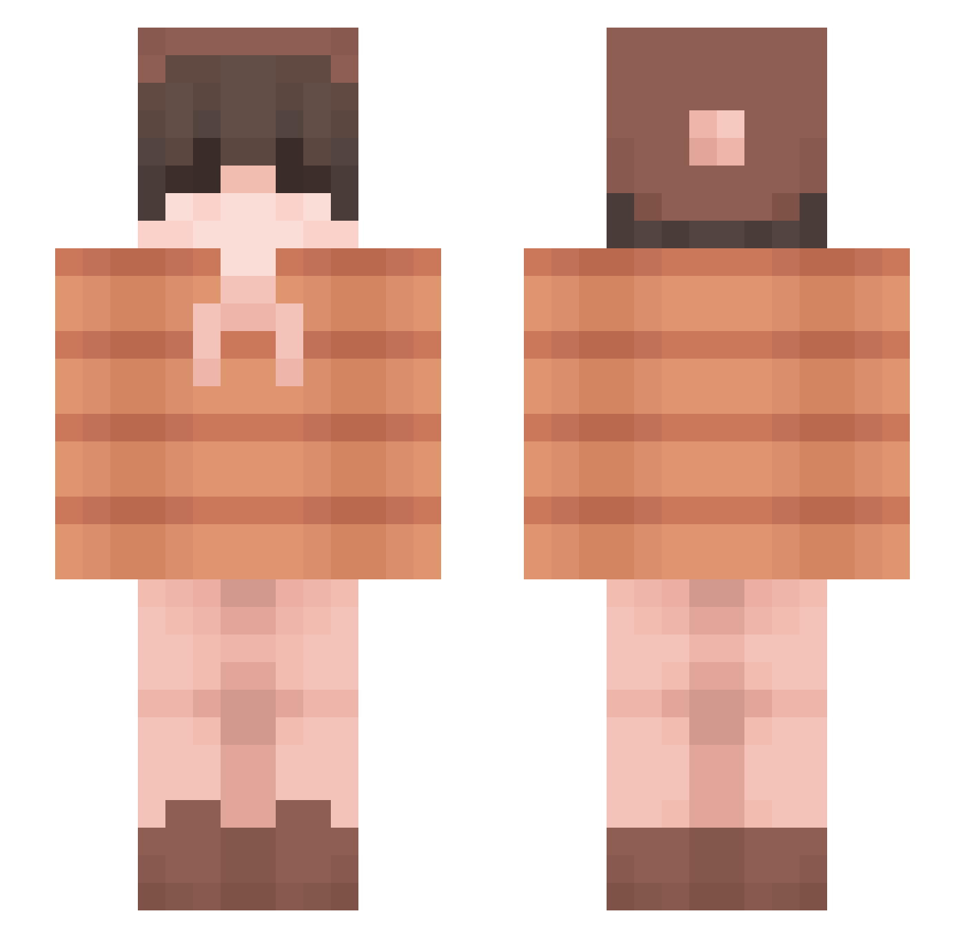 Pr0xy1494 Minecraft skin, front and back view