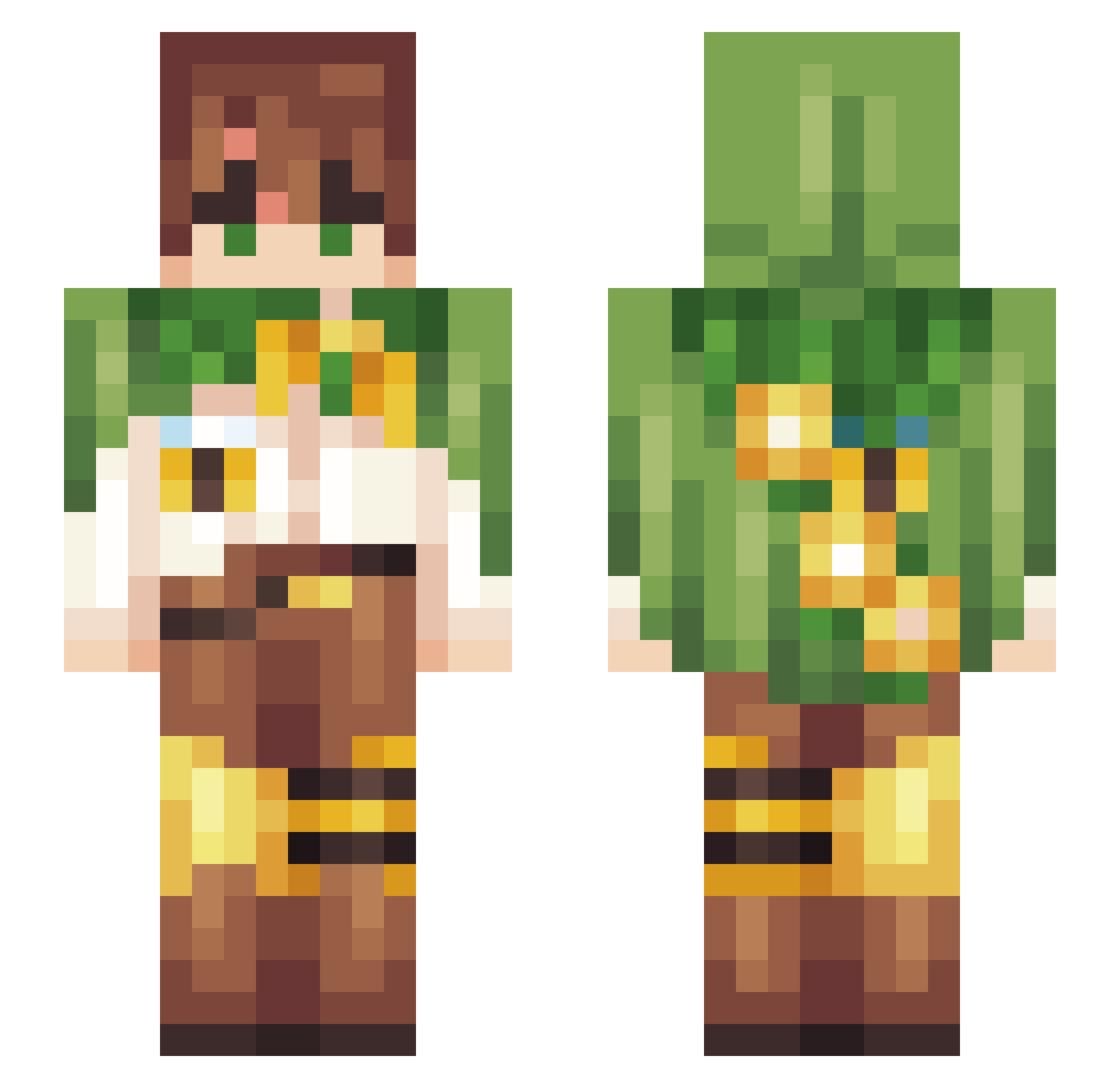 RinTheGamer234 Minecraft skin, front and back view