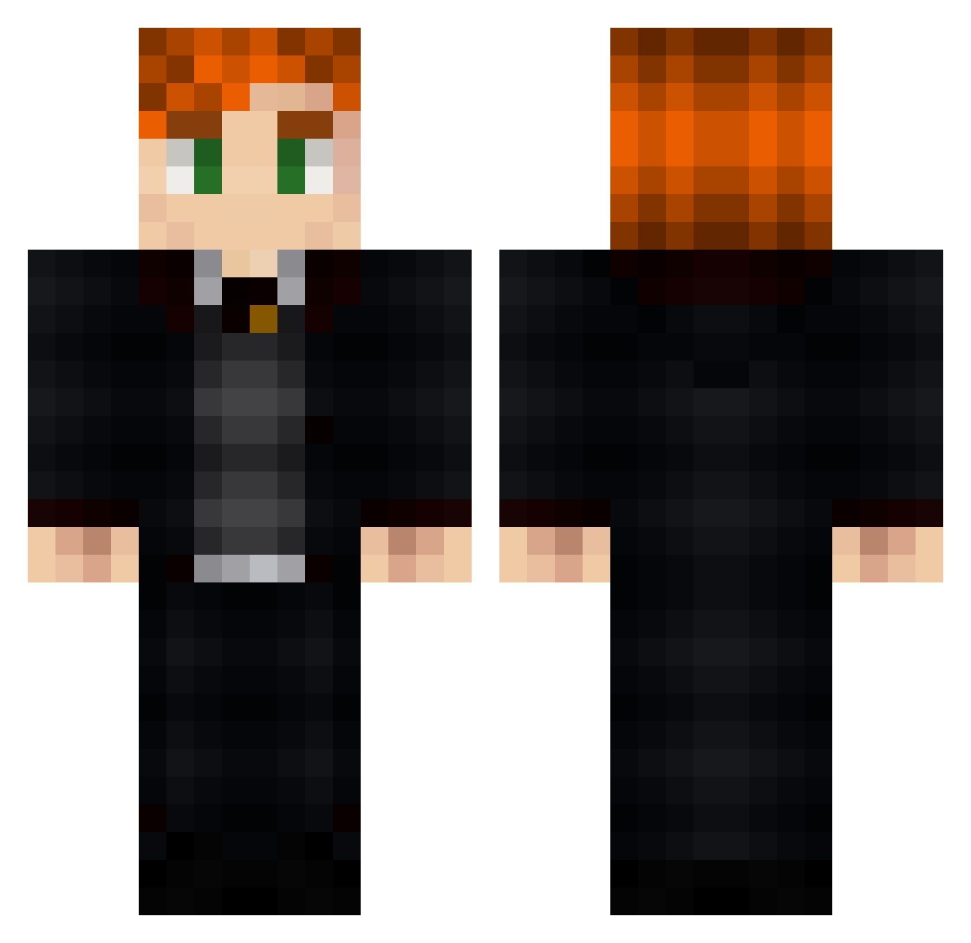 Simo_332 Minecraft skin, front and back view