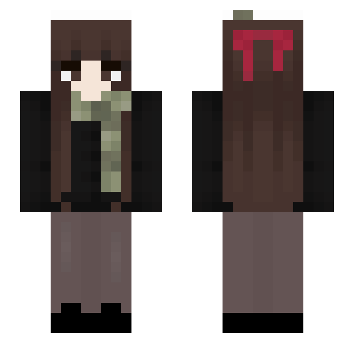 ReverieDoll Minecraft skin, front and back view