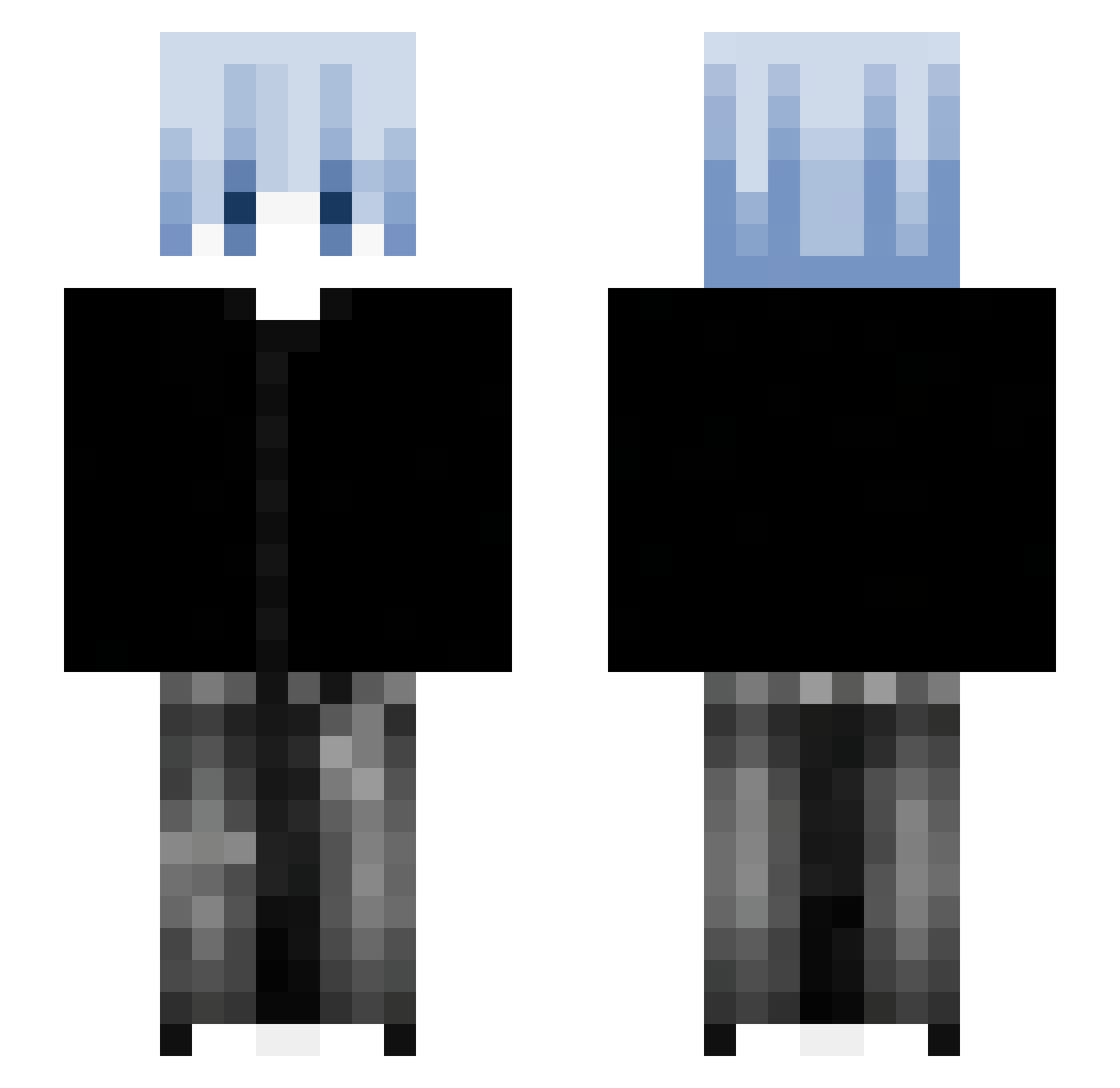 CrazyyMarkus Minecraft skin, front and back view