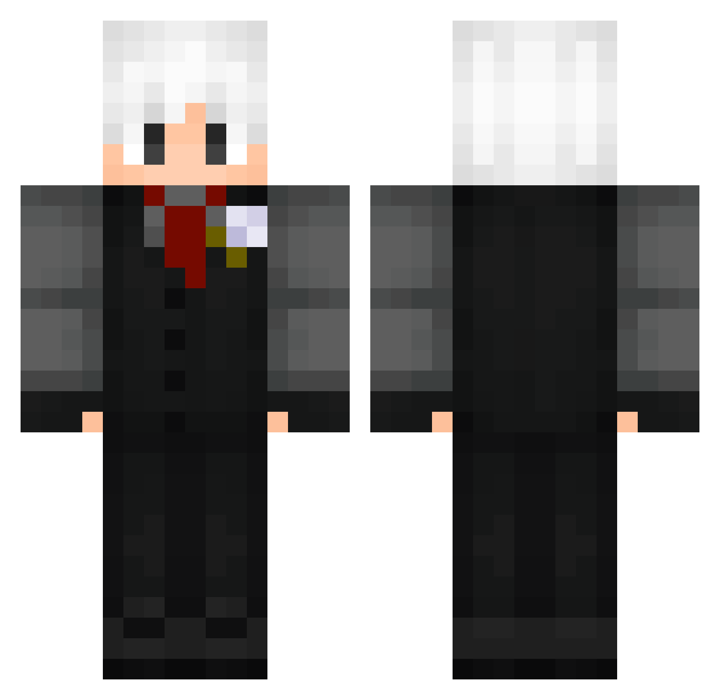 rafaxbest Minecraft skin, front and back view
