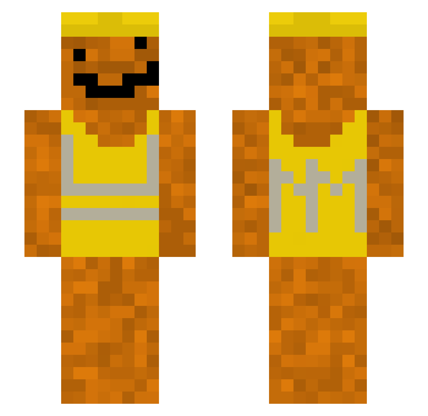 RockingNail26 Minecraft skin, front and back view