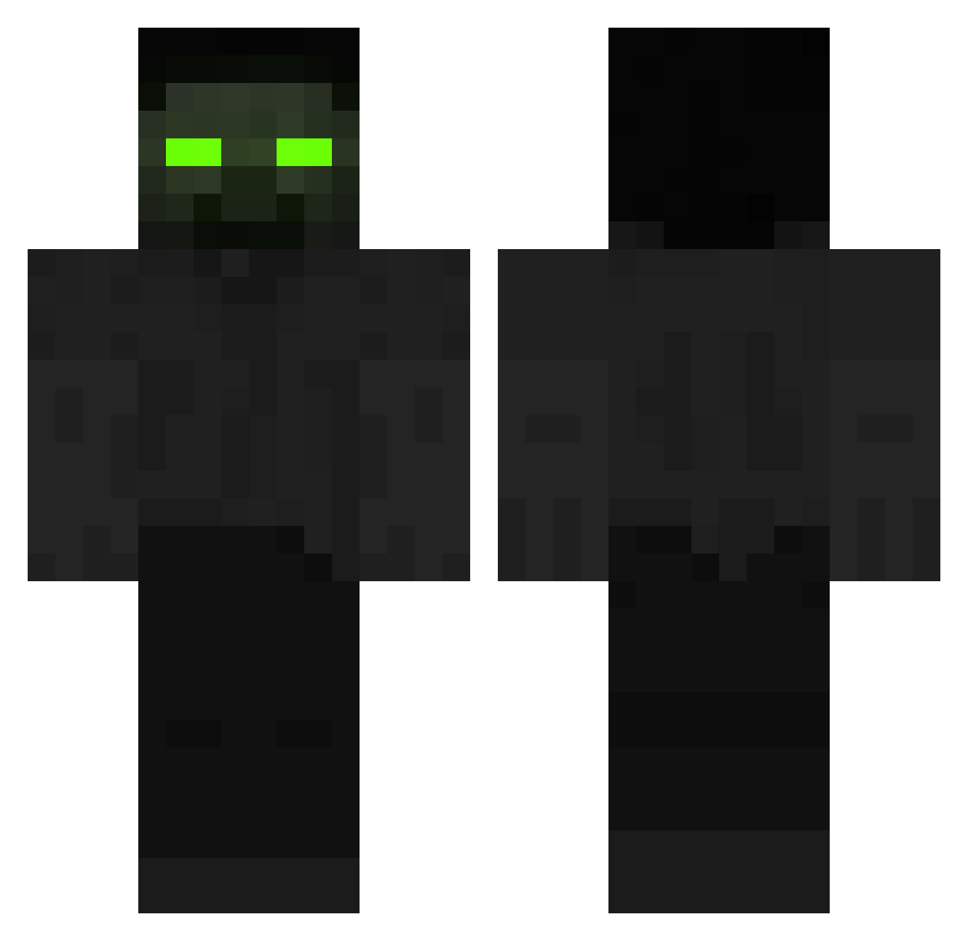 Ruyr Minecraft skin, front and back view