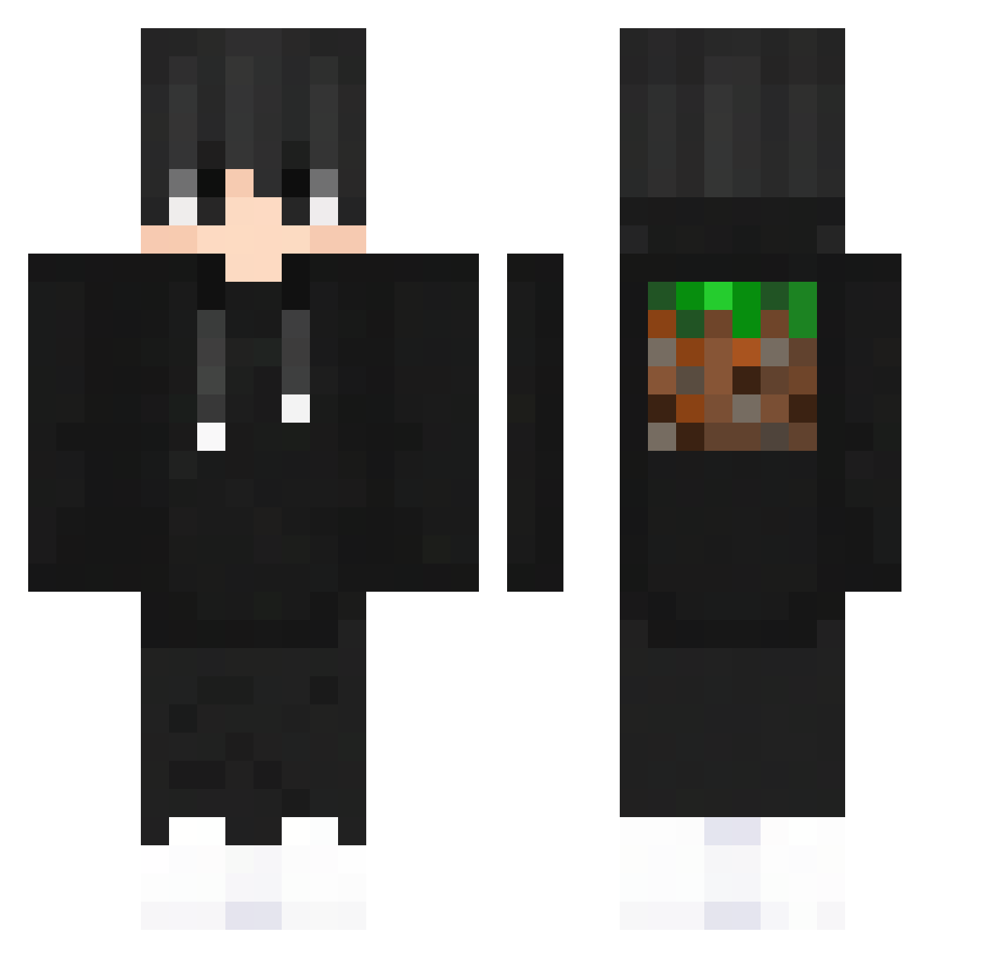 Vuk1853 Minecraft skin, front and back view