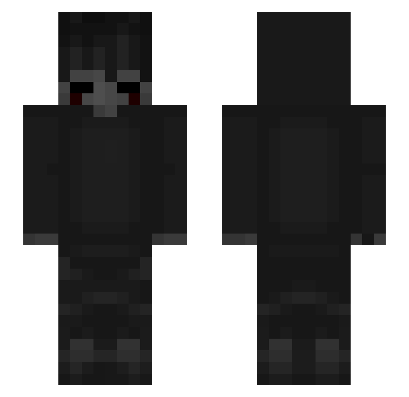 Slickkk Minecraft skin, front and back view