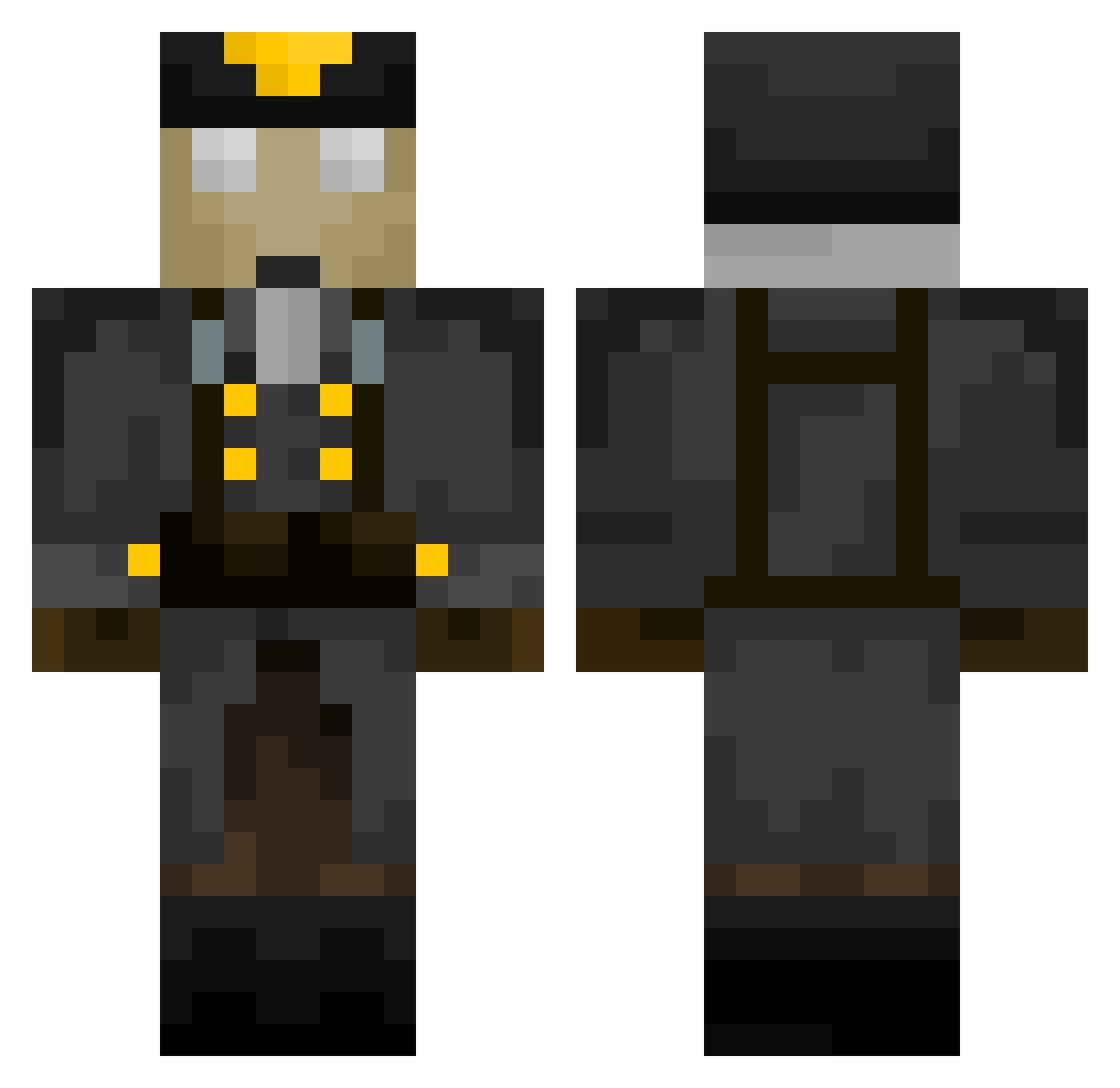 Di5abledLlama Minecraft skin, front and back view