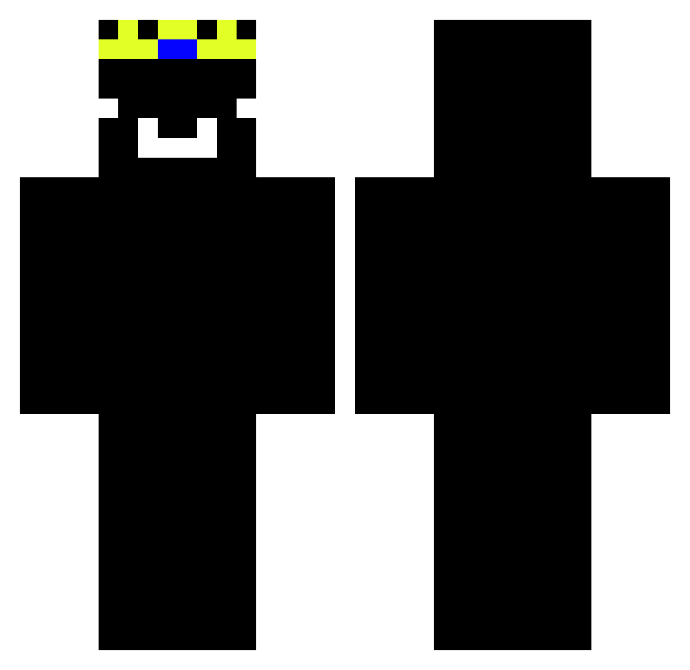 Ramen___________ Minecraft skin, front and back view
