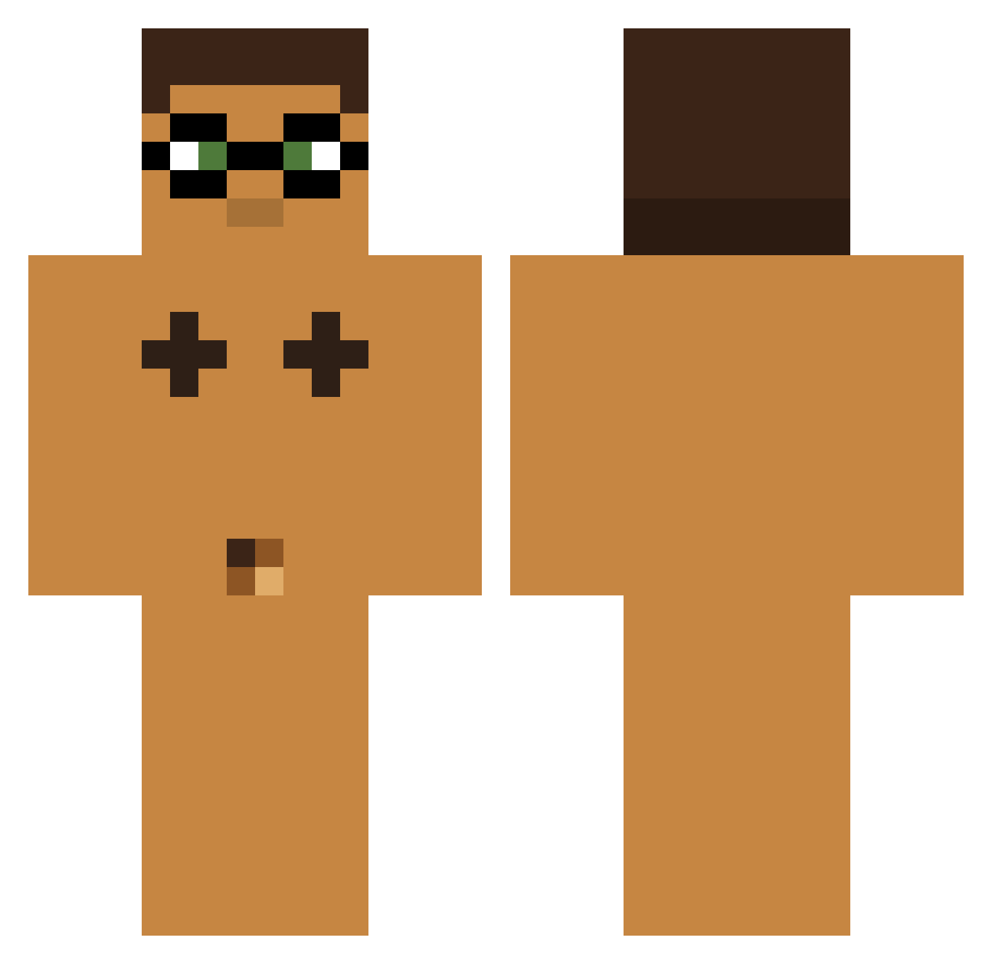 hx_sn12 Minecraft skin, front and back view