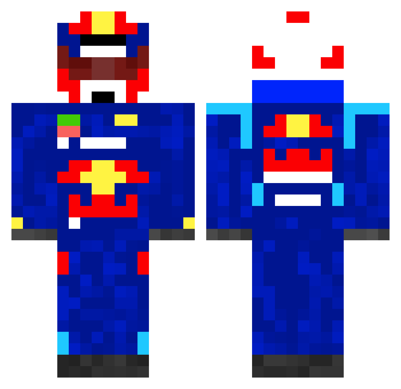 FlatoutGaming_YT Minecraft skin, front and back view