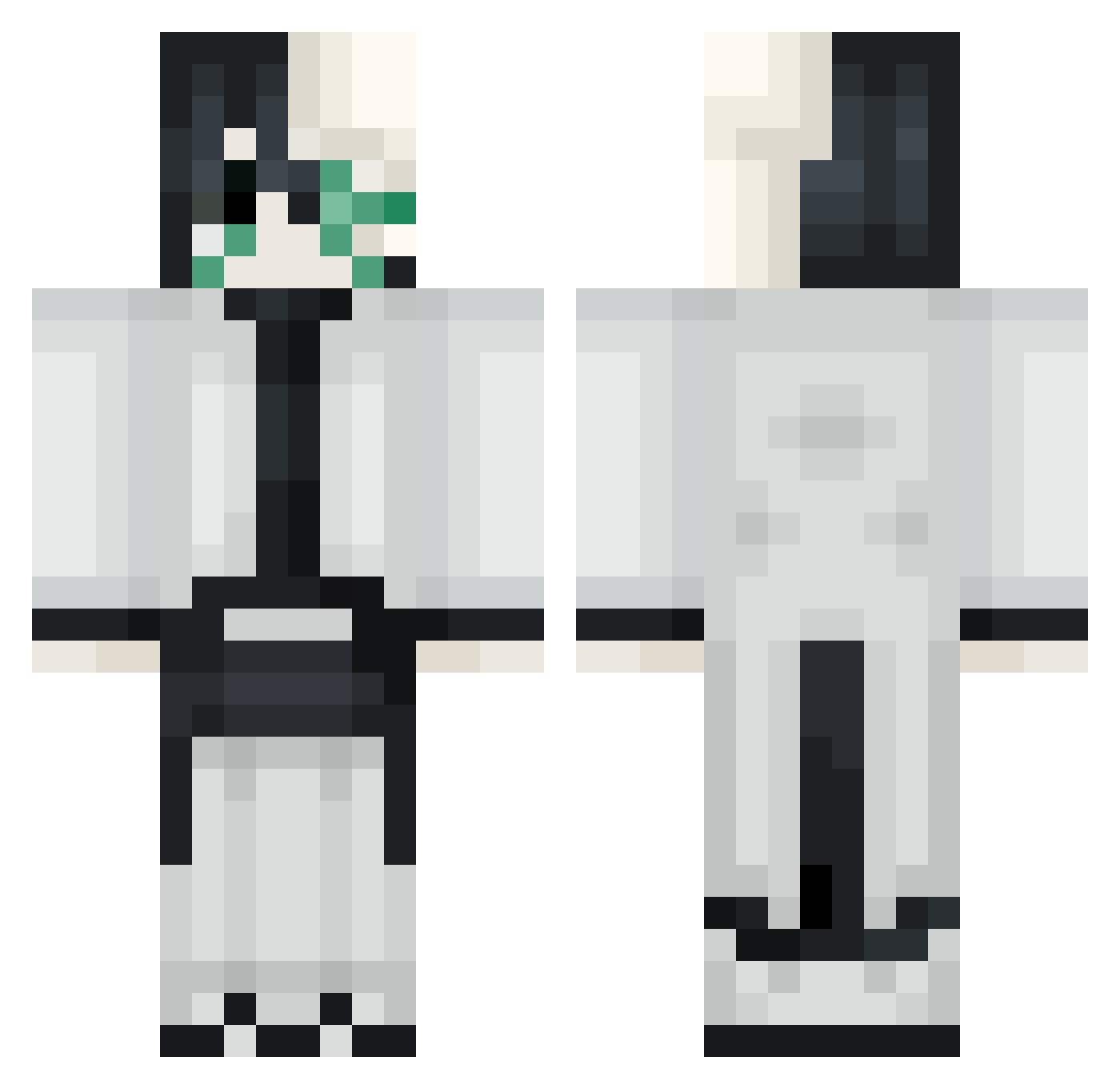 28sem28 Minecraft skin, front and back view