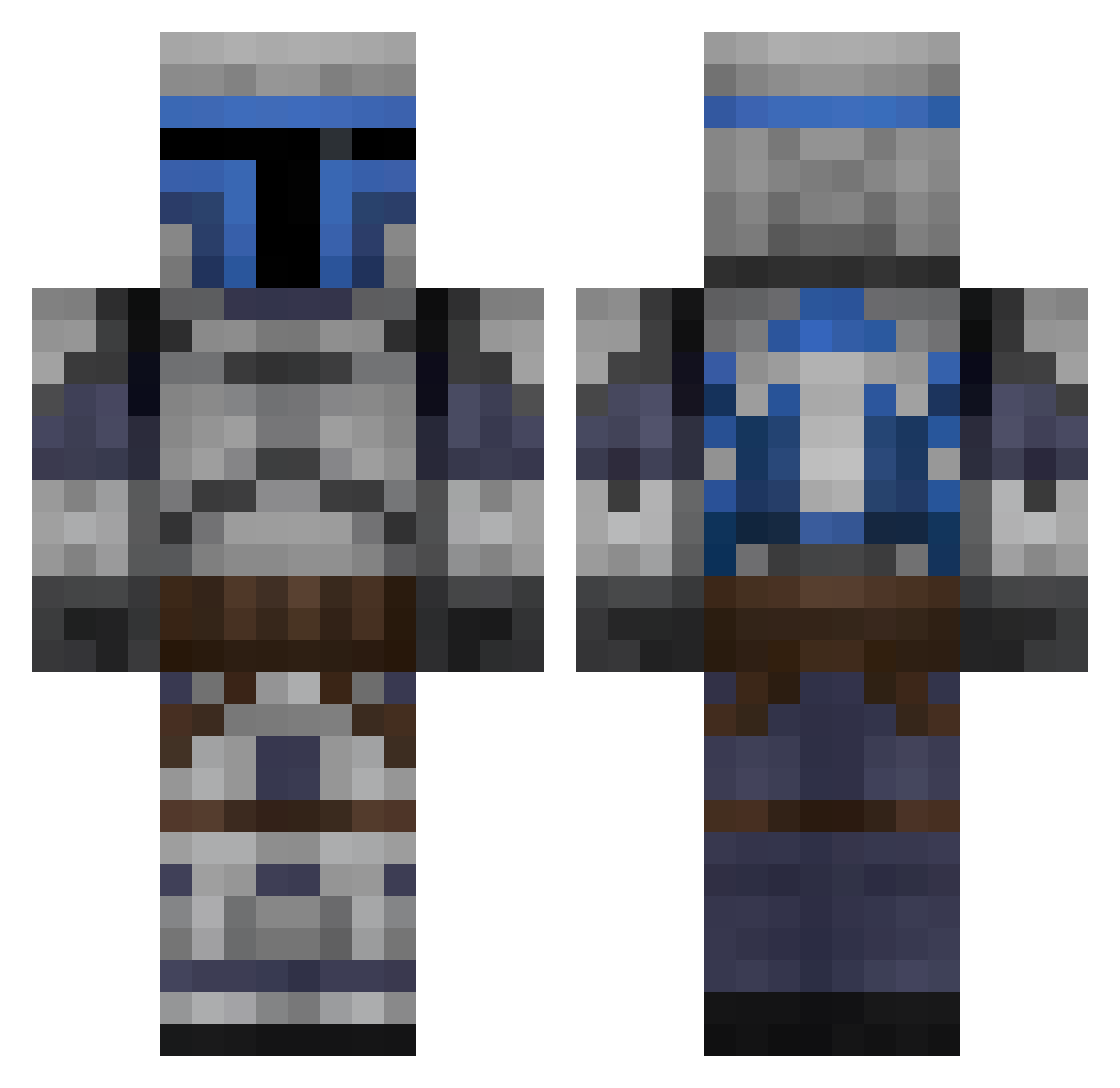 Marek_Mostowy Minecraft skin, front and back view