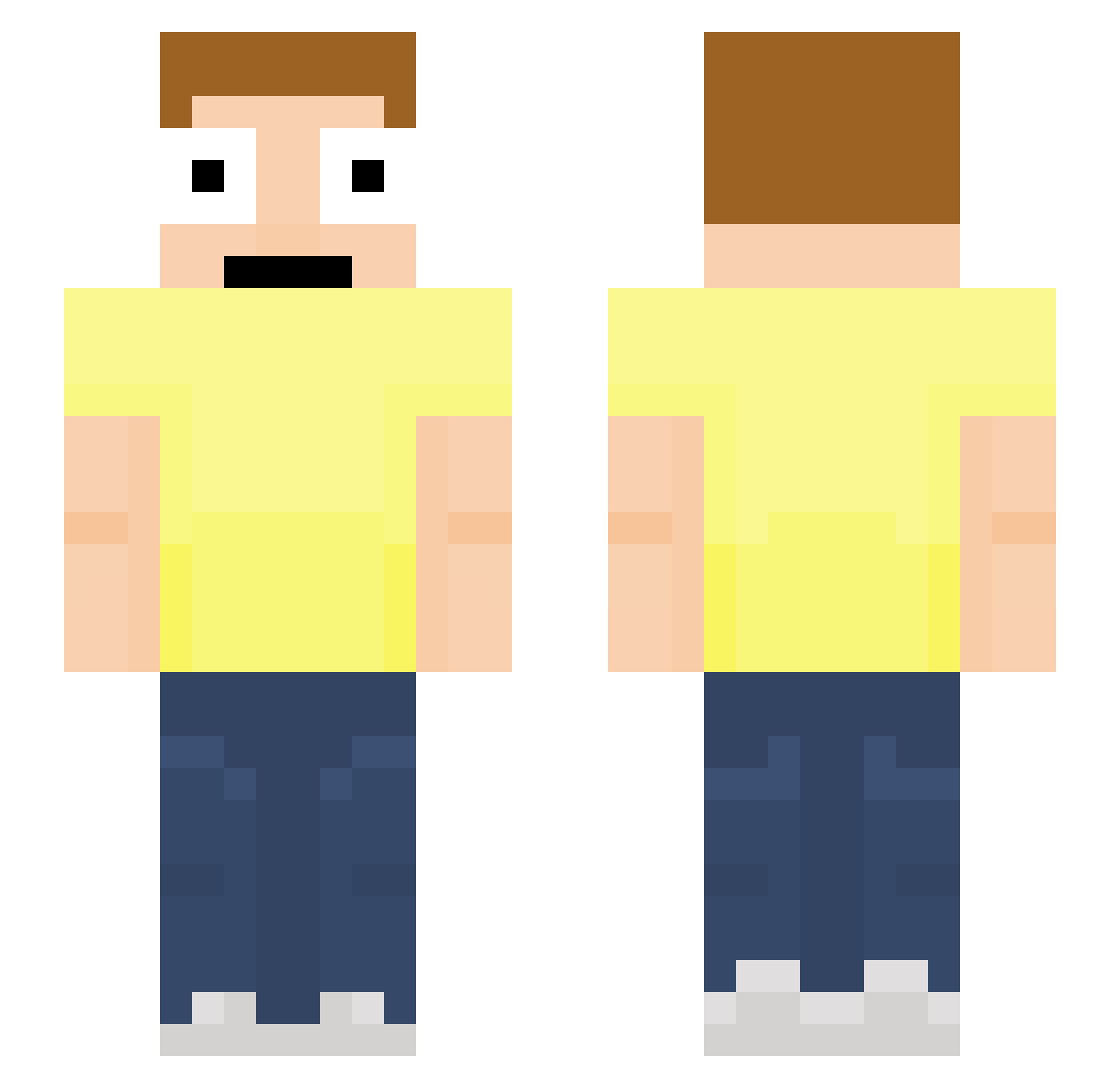 liamx417 Minecraft skin, front and back view