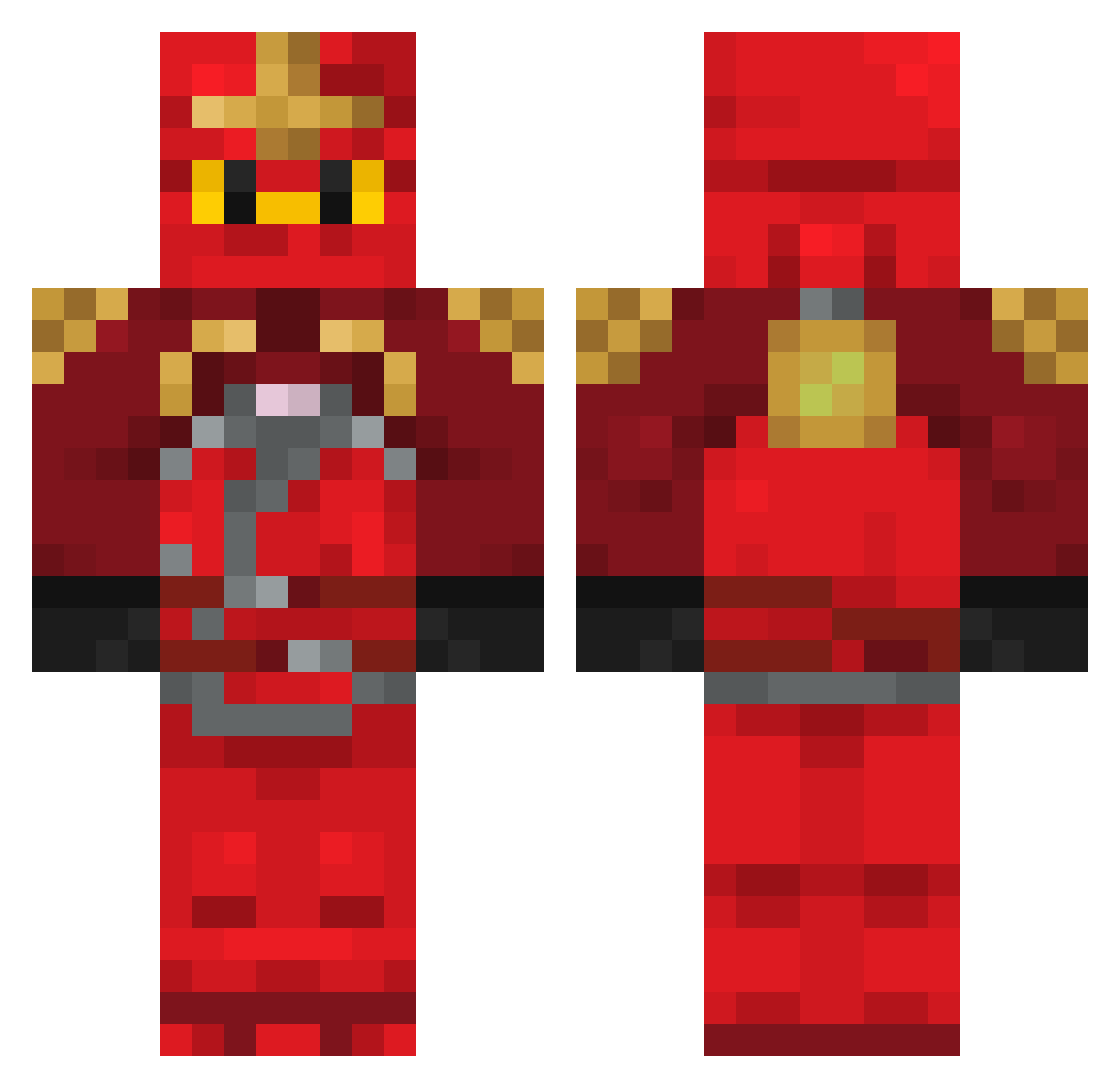 Kaielo Minecraft skin, front and back view