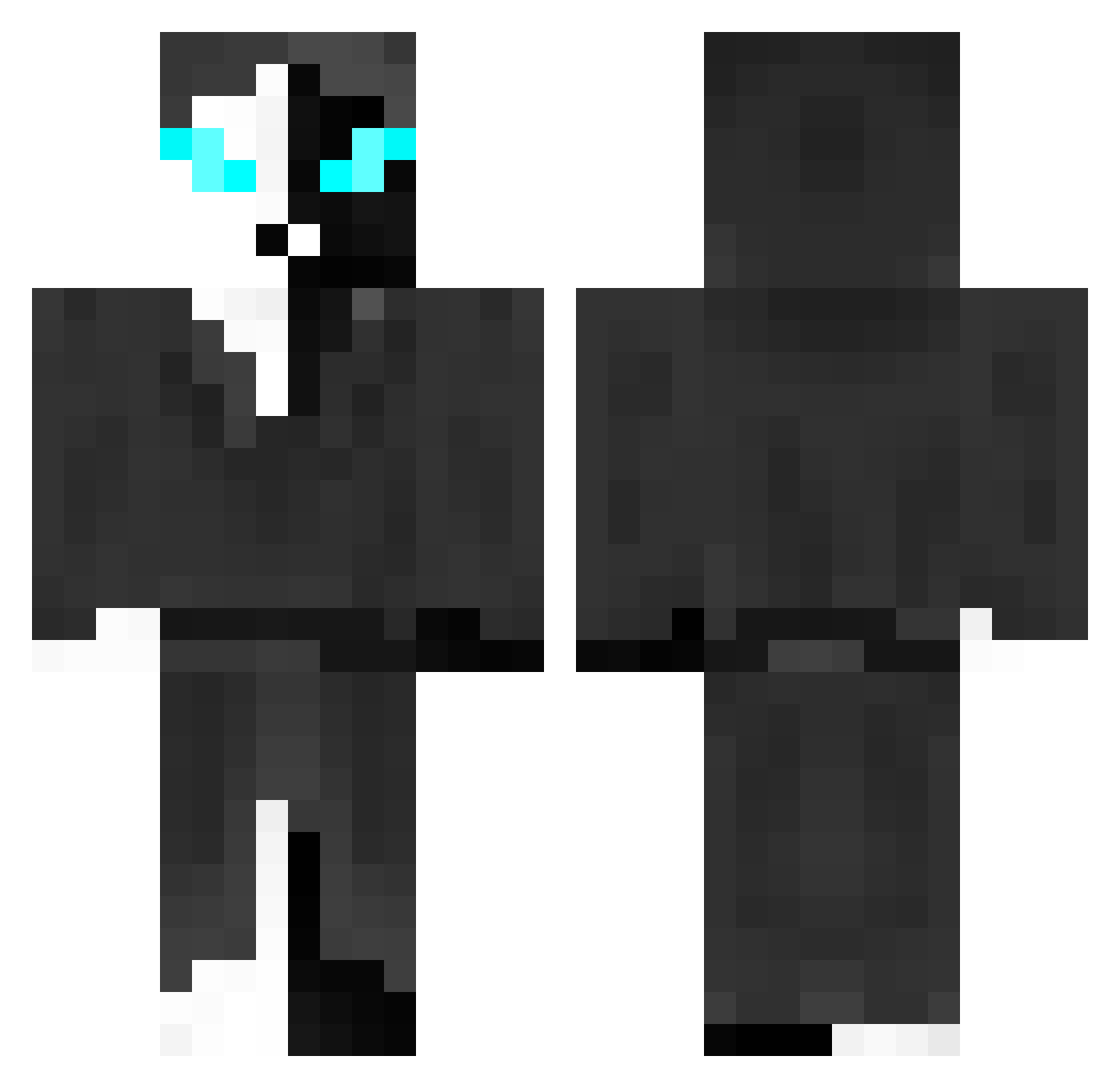 X_Mr_Lazy_X Minecraft skin, front and back view