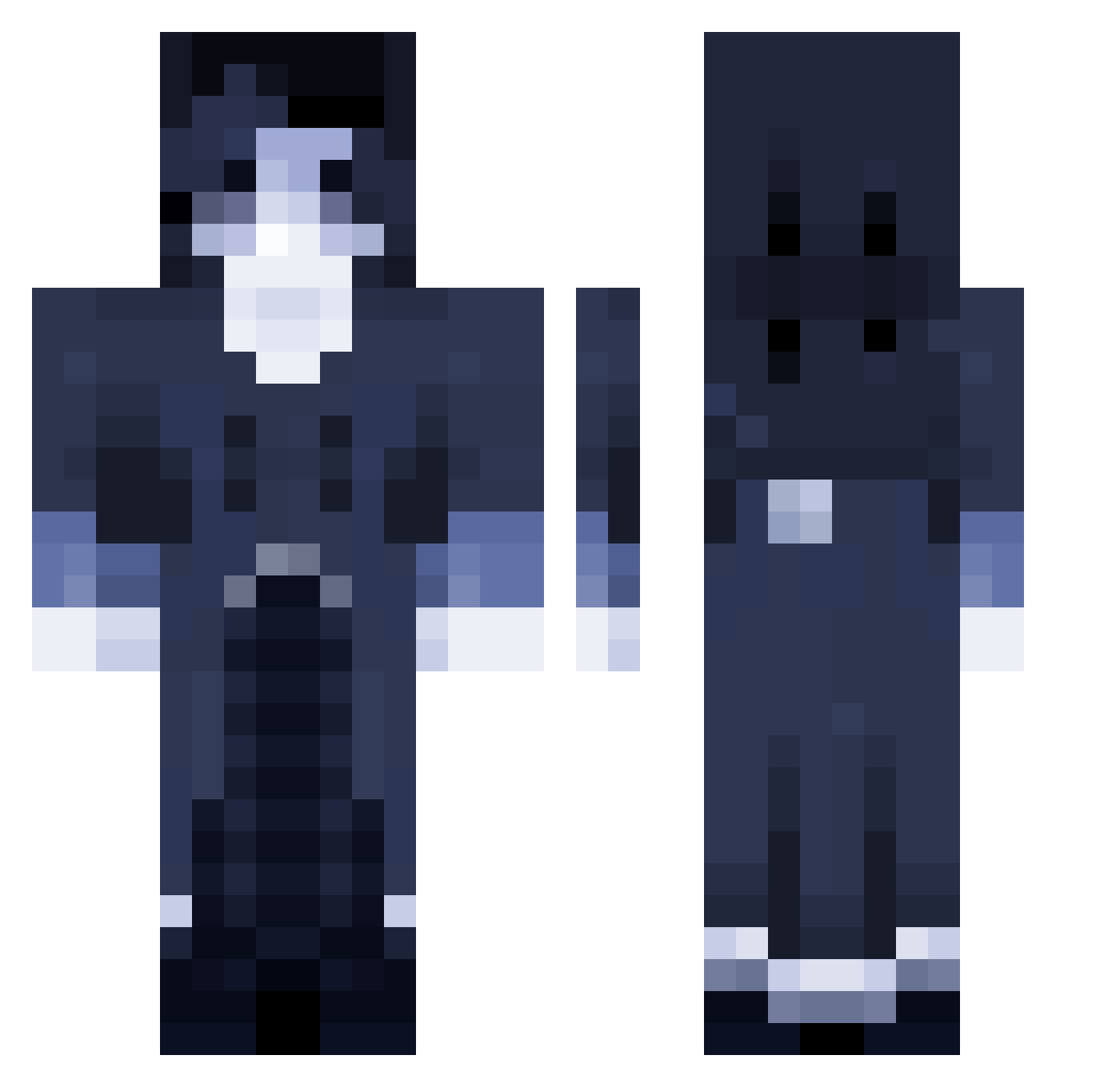 sirifix Minecraft skin, front and back view