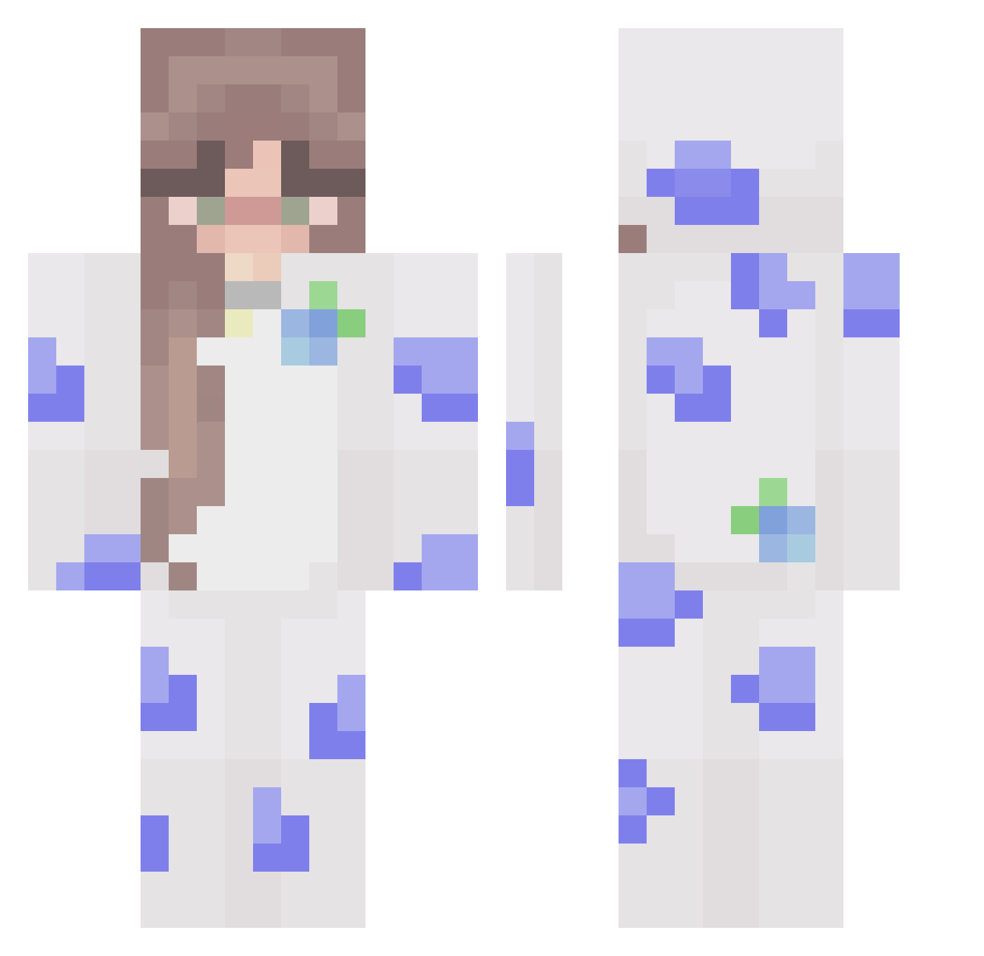 windpopper Minecraft skin, front and back view