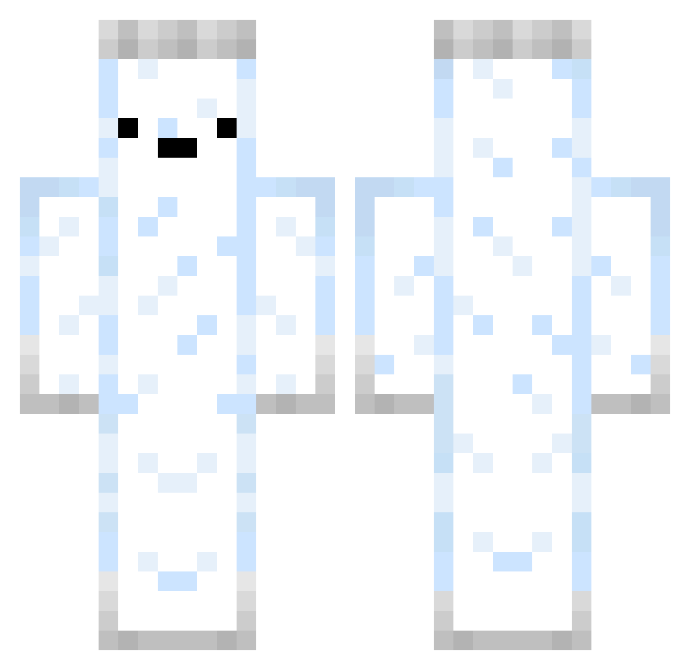 man_of_the_milk Minecraft skin, front and back view