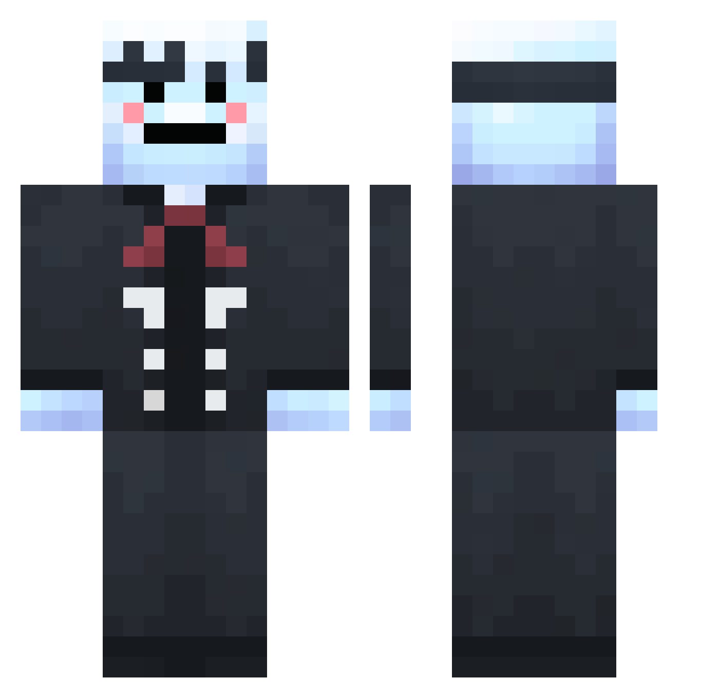 Stasiek2014PL Minecraft skin, front and back view