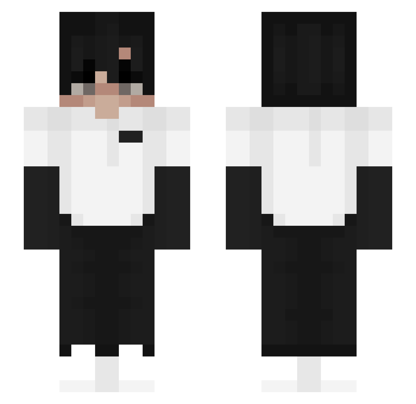 VitinDeCantin Minecraft skin, front and back view