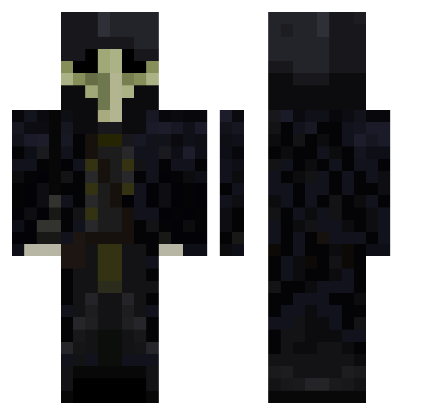 Yummys_S2 Minecraft skin, front and back view