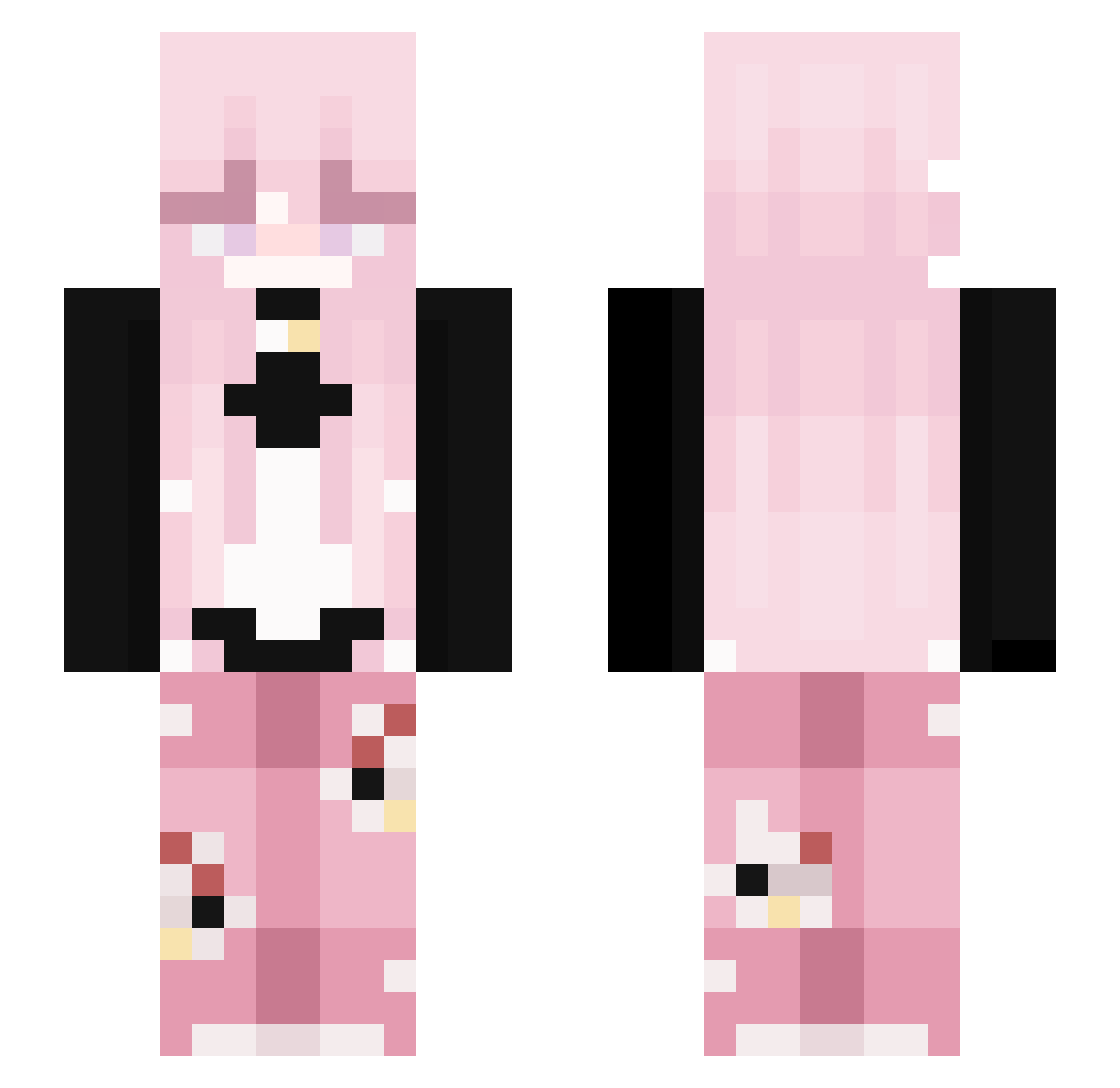 Stasb17 Minecraft skin, front and back view