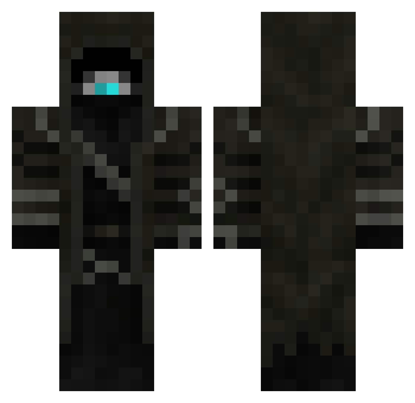 Walasbaldo Minecraft skin, front and back view