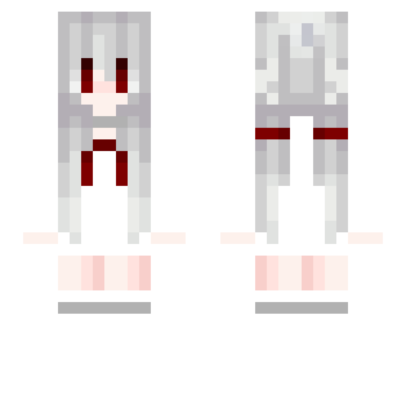 xiaoyuuu513 Minecraft skin, front and back view