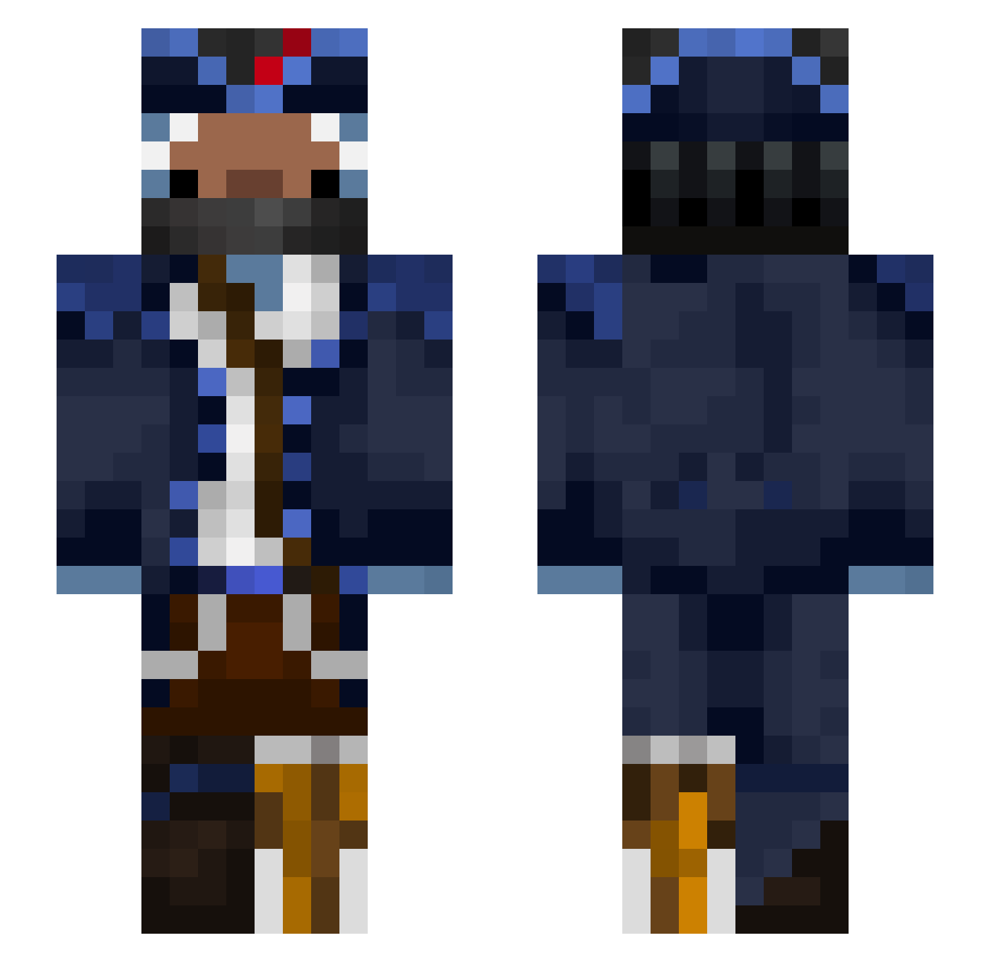 LorenziniShark36 Minecraft skin, front and back view