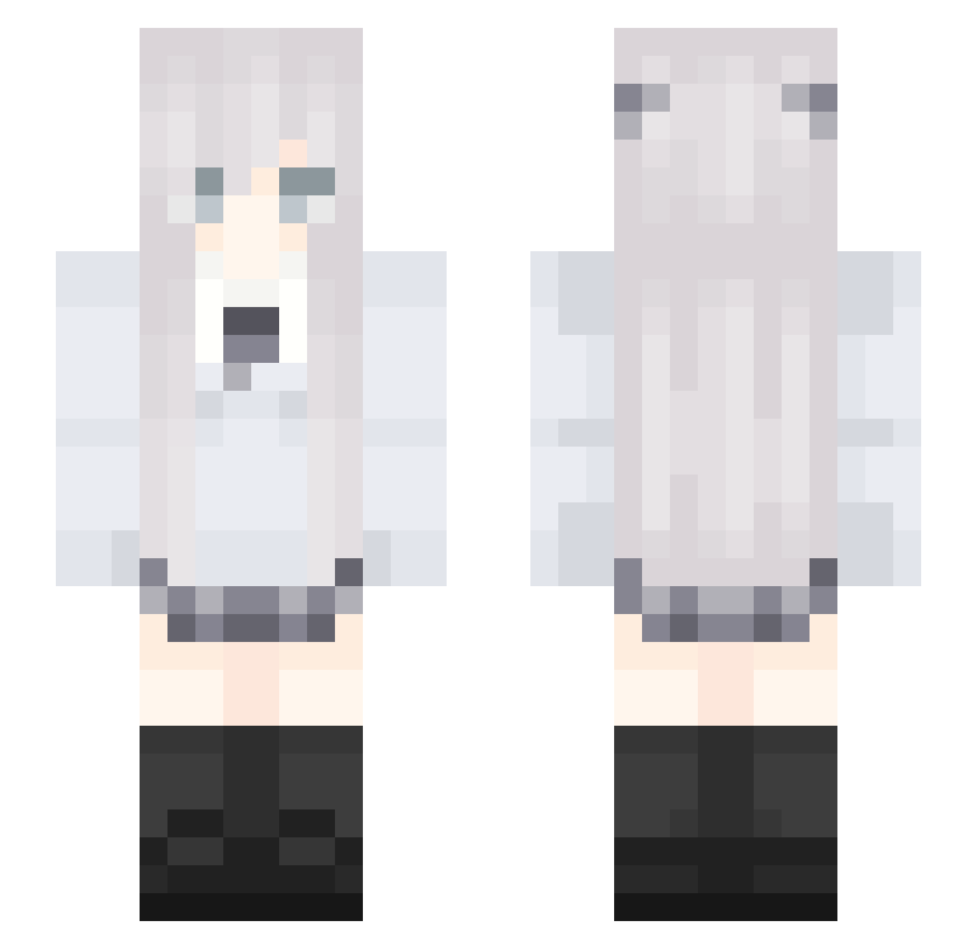 ZTZ99AS Minecraft skin, front and back view