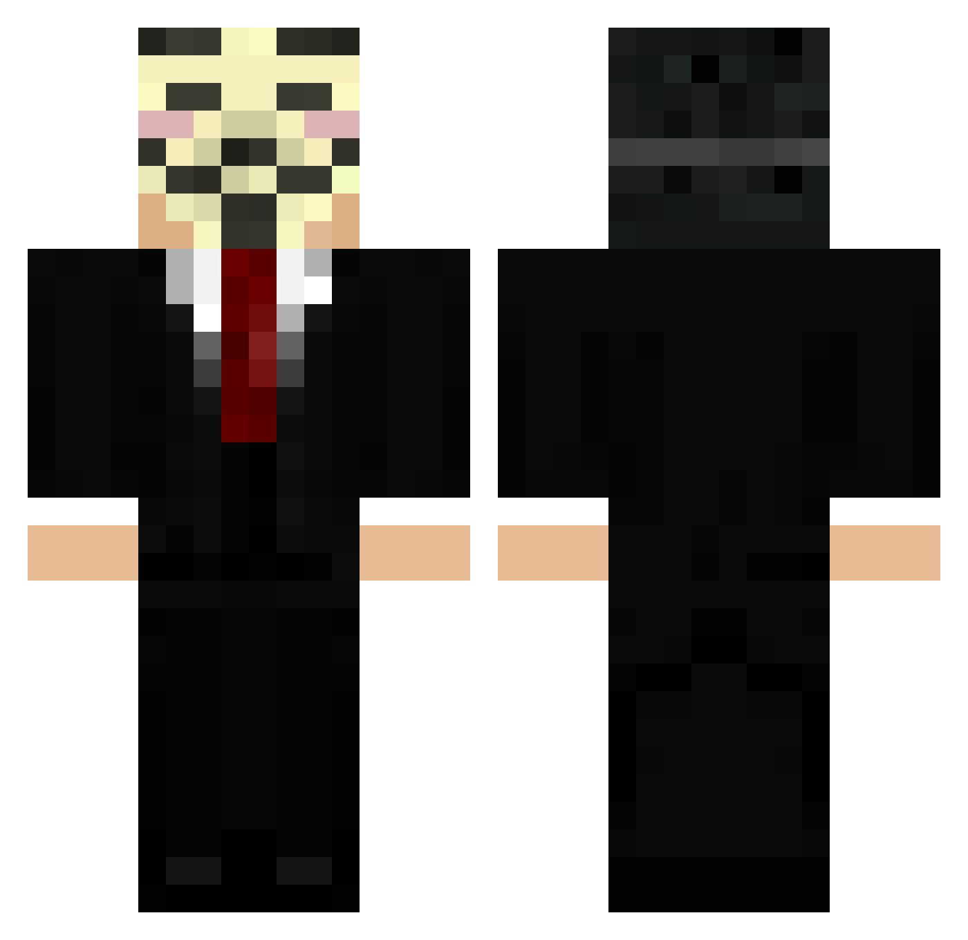 mr1nfy Minecraft skin, front and back view