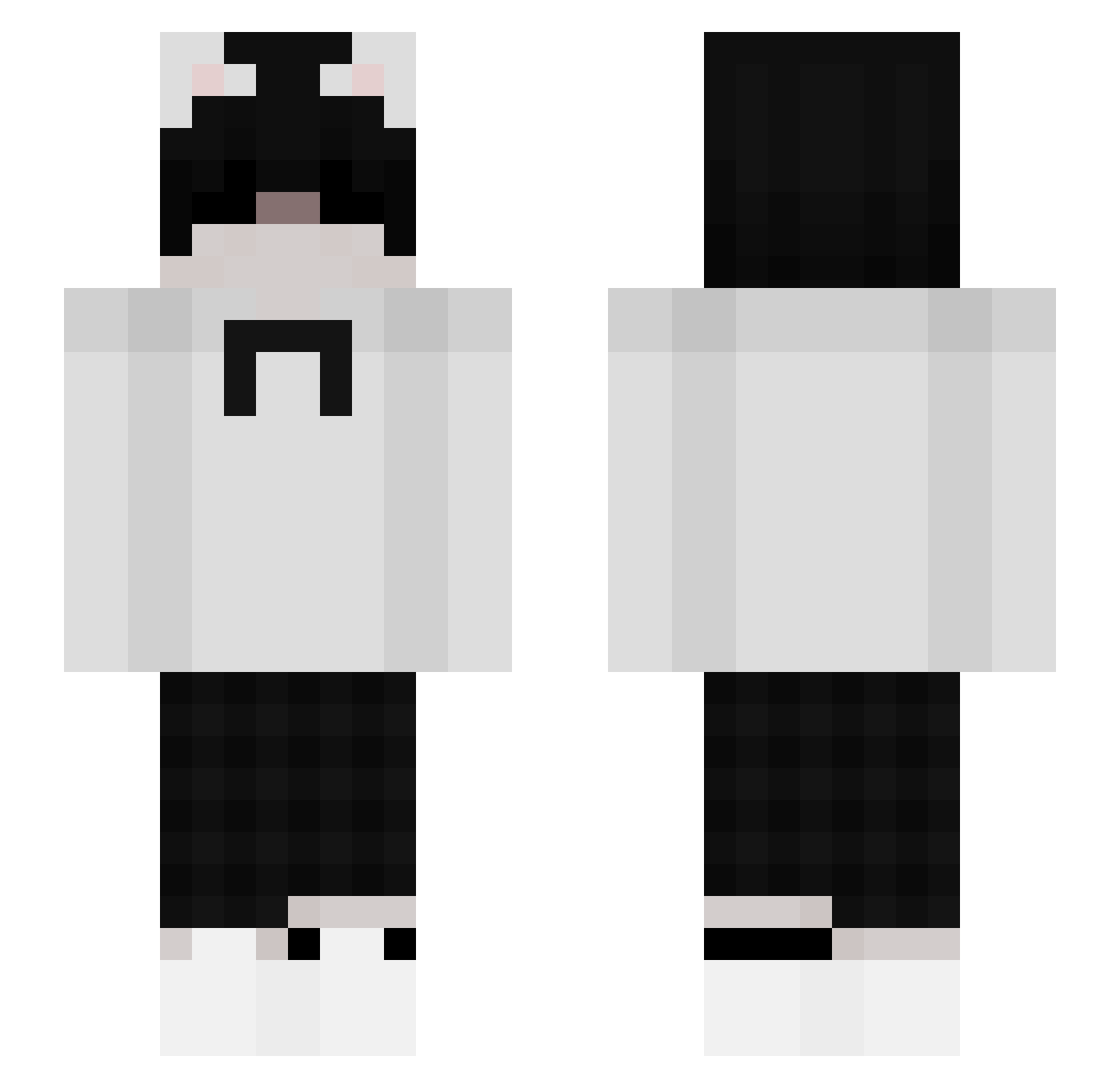 xM1ch4ss_ Minecraft skin, front and back view