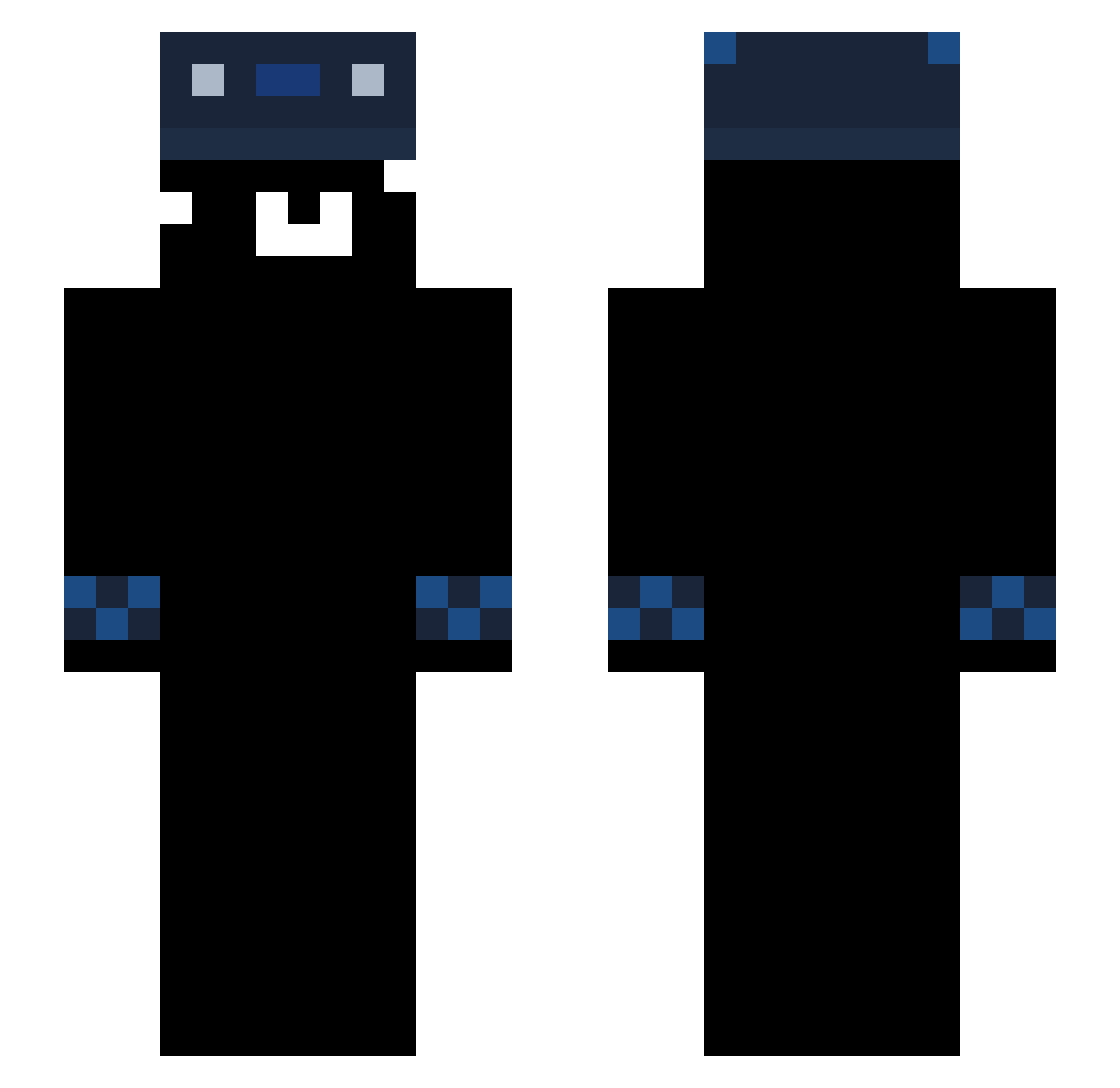 Pulis Minecraft skin, front and back view