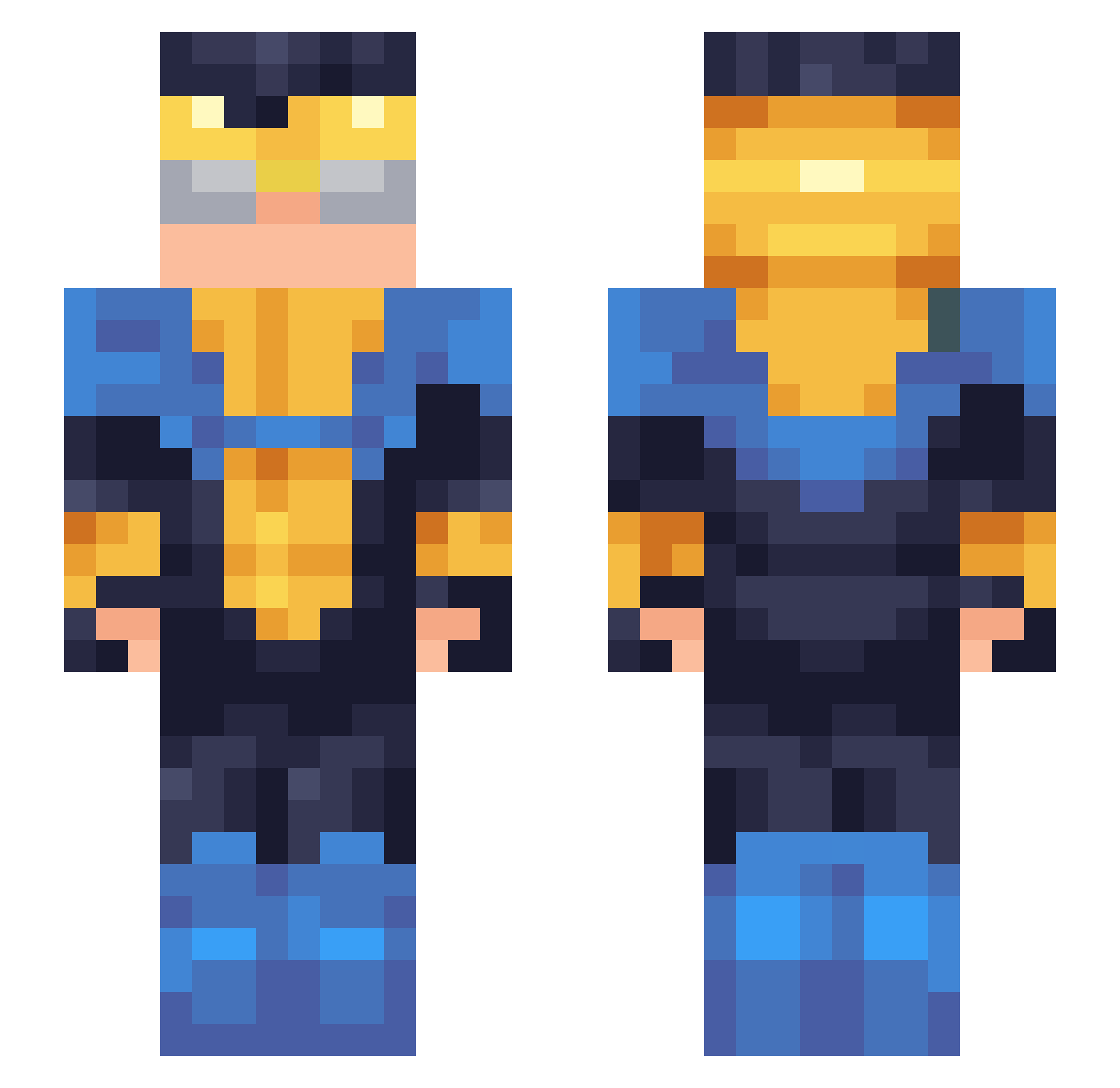jc_penny12 Minecraft skin, front and back view