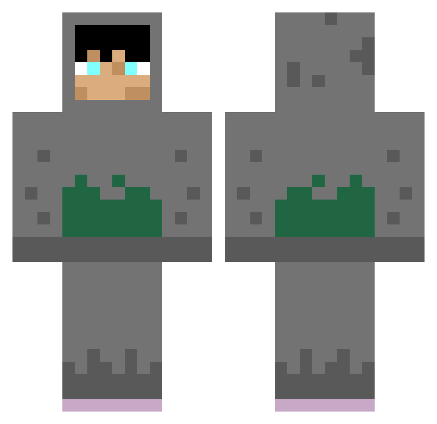 babypigeon_1 Minecraft skin, front and back view