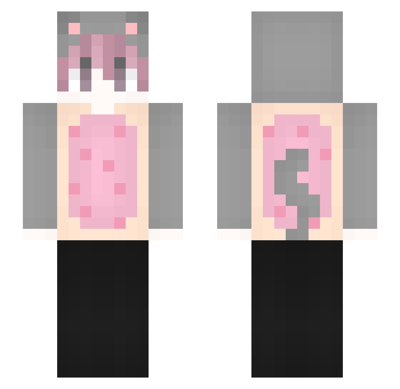 cursedy_y Minecraft skin, front and back view