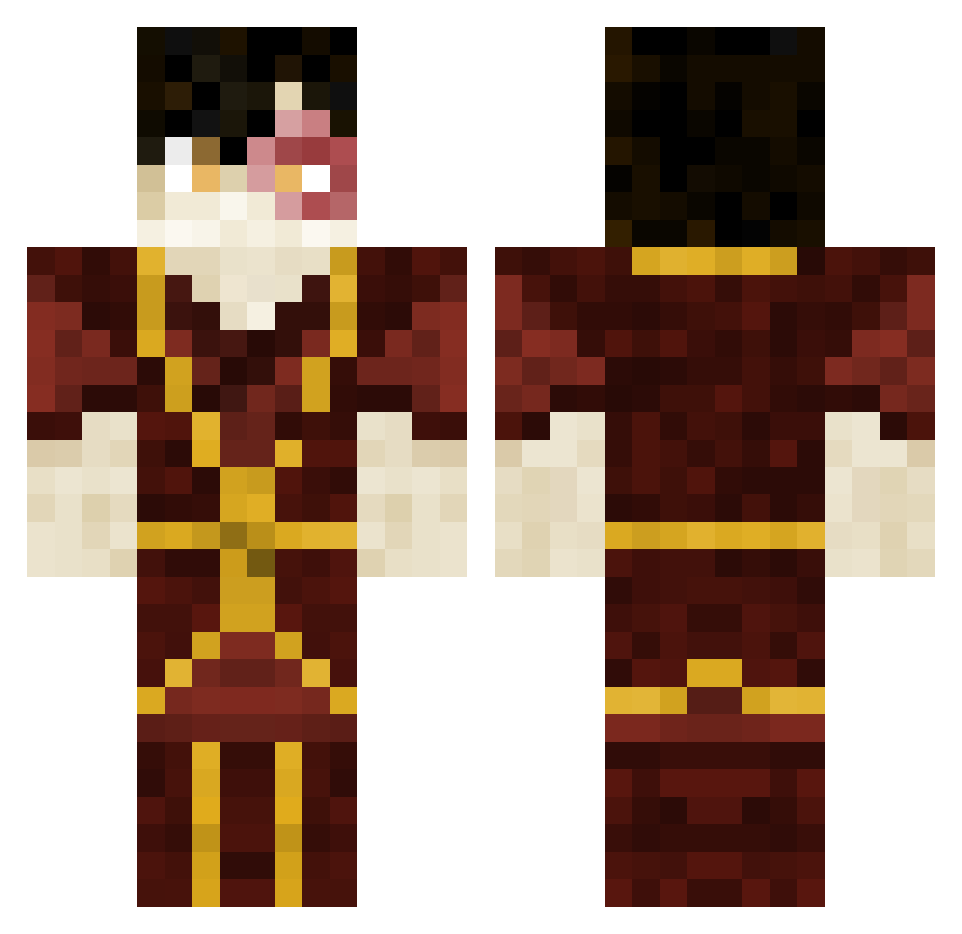 vProxzzy Minecraft skin, front and back view