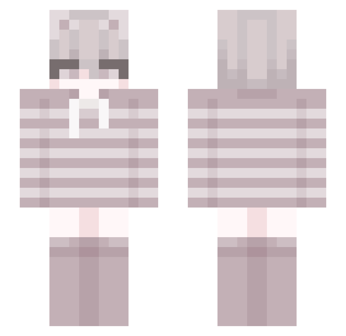 Monito_beee Minecraft skin, front and back view